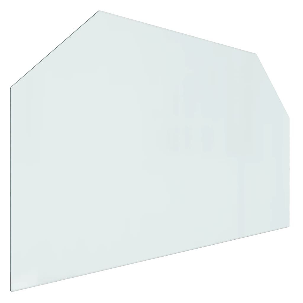 vidaXL Glas Kaminofen Glasplatte Sechseck 100x60 cm, 1-tlg.