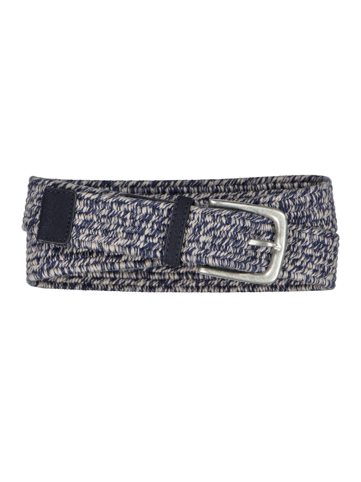 emilio adani Stoffgürtel Herren Gürtel, Mittelblau