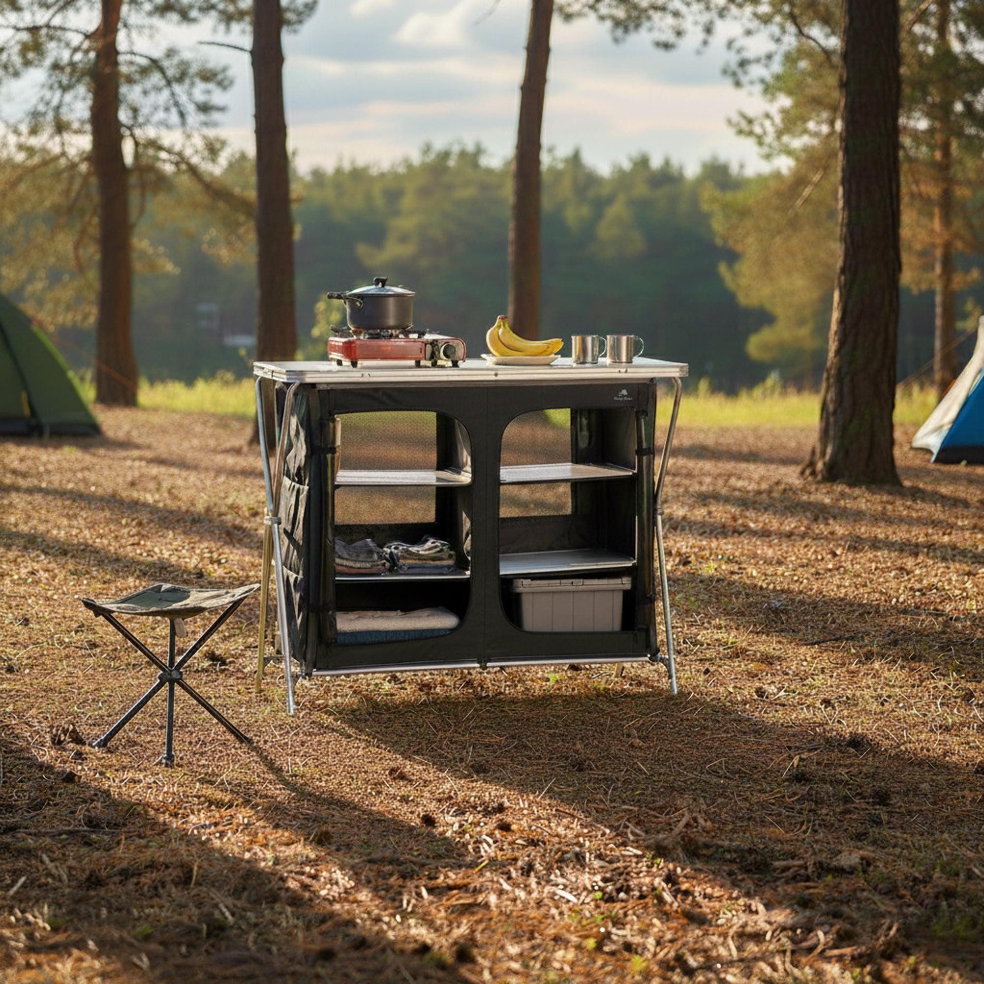 CampFeuer Campingschrank Campingschrank, 110 cm x 47 cm x 90 cm, Campingküc günstig online kaufen