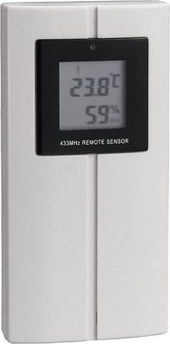 technoline WS 9480 Wetterstation (moderne Temperaturstation mit Funkuhr, Innen- und Außentemperaturanzeige, sowie Innen und Außenluftfeuchteanzeige und farbige Komfortanzeige, hochglanz- weiß-chrom)