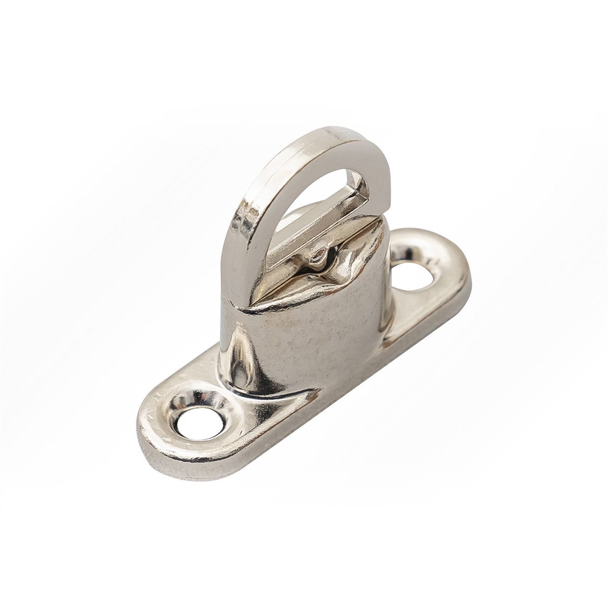 LYSEL® Befestigungsanker Drehverschluss 40x12x24mm Messing vernickelt mit Gegenplatte und Ovalö, (1-tlg), 24 mm [H]