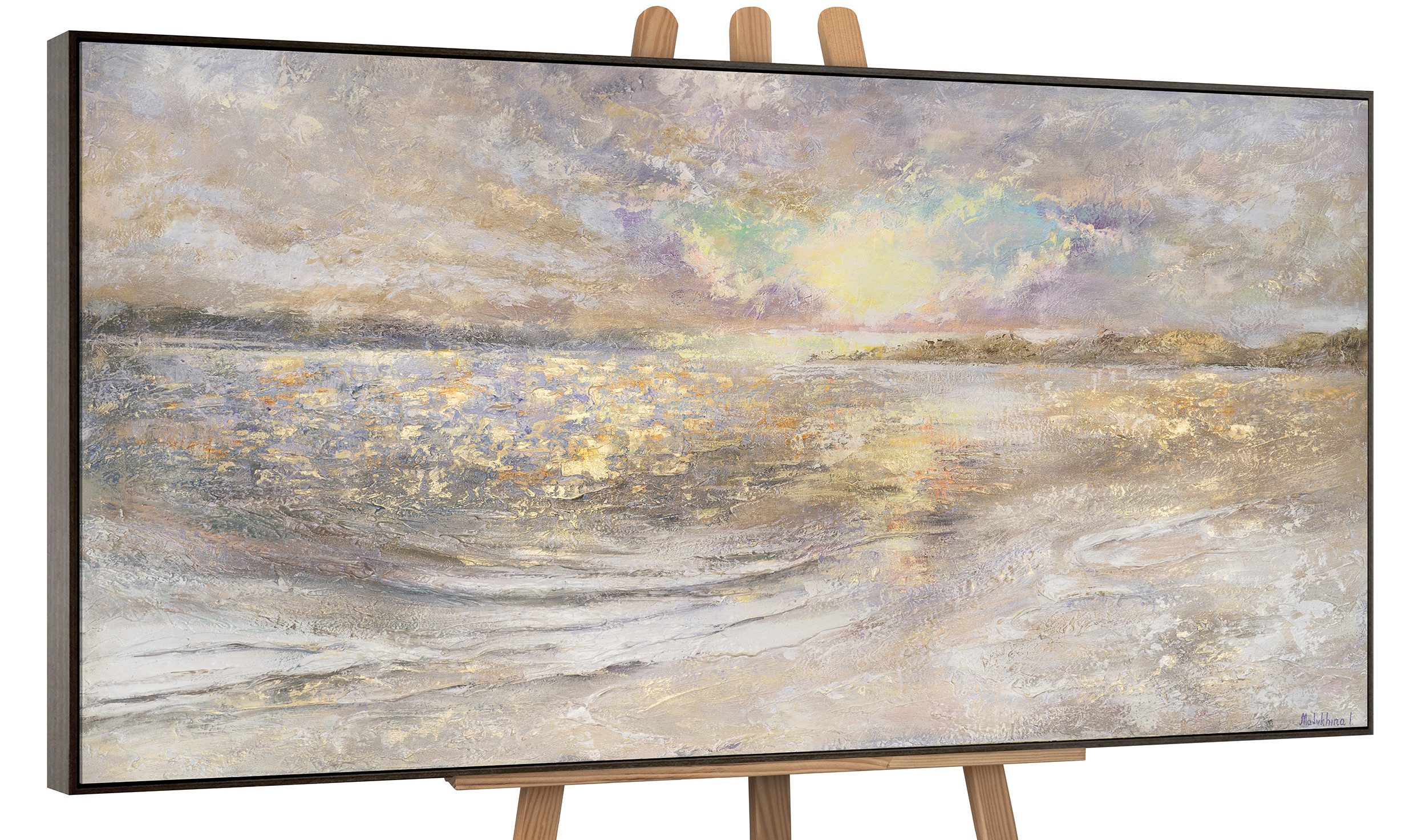 YS-Art Gemälde Meer Dämmerung, Landschaft, Leinwand günstig online kaufen