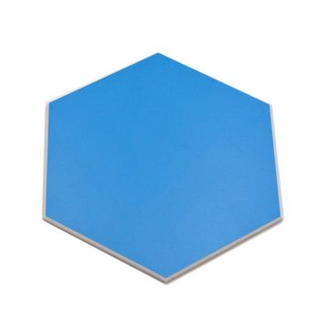 Mosani Fliesenaufkleber 10 Stück Selbstklebende Wandfliesen Hexagon Vinyl Fliesen 0,2m² blau (Set, 10-teilig), Spritzwasserbereich geeignet, Küchenrückwand Spritzschutz