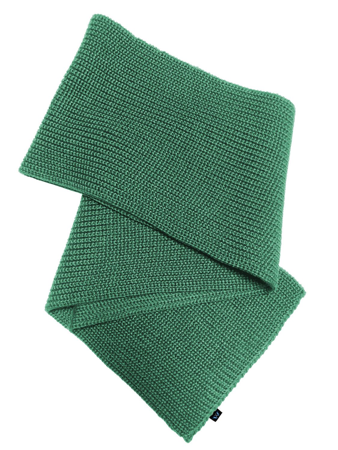 Blauer Peter Strickschal, aus Merino in Perlfang-Optik