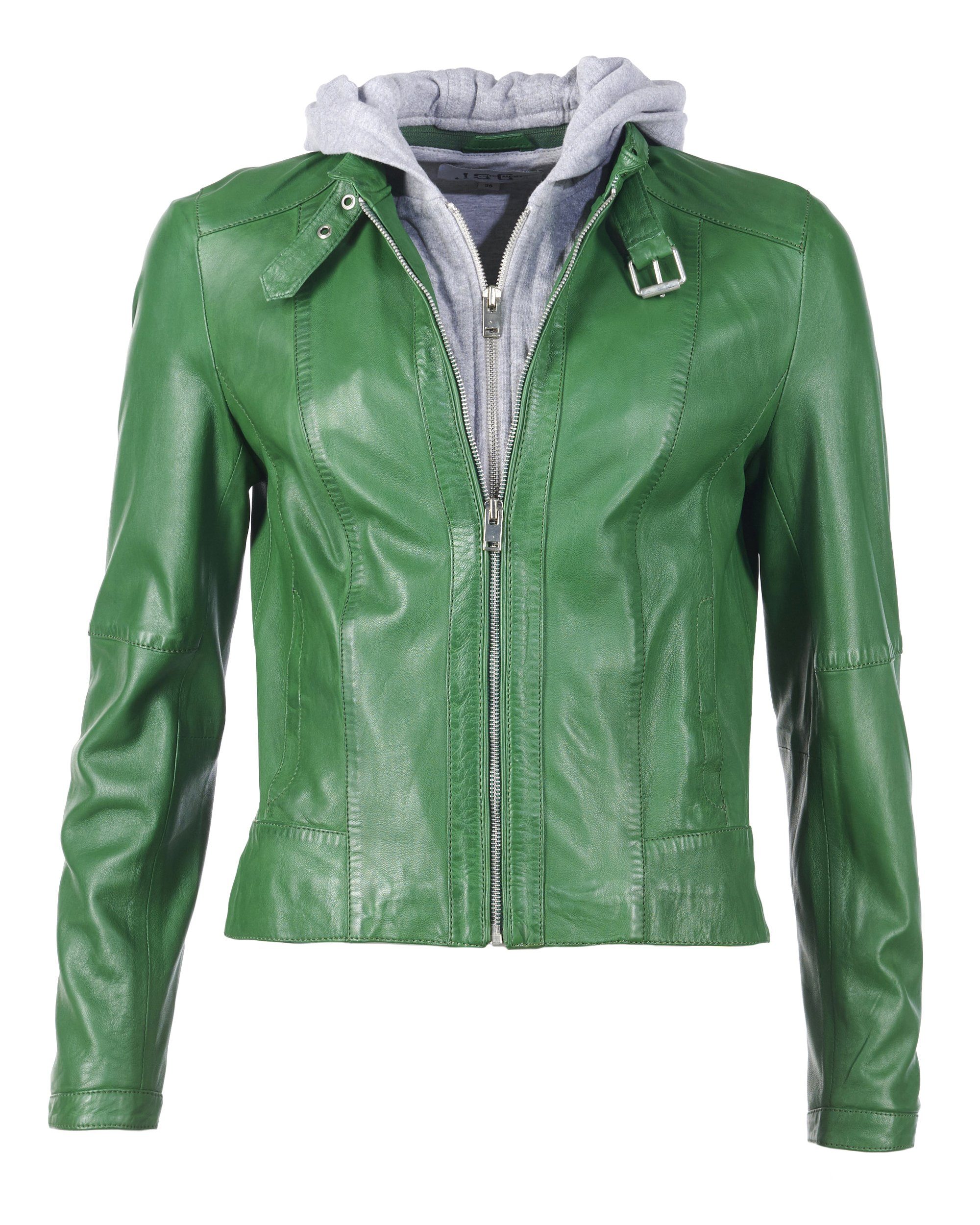 Damen Lederjacke In Grun Online Kaufen Otto