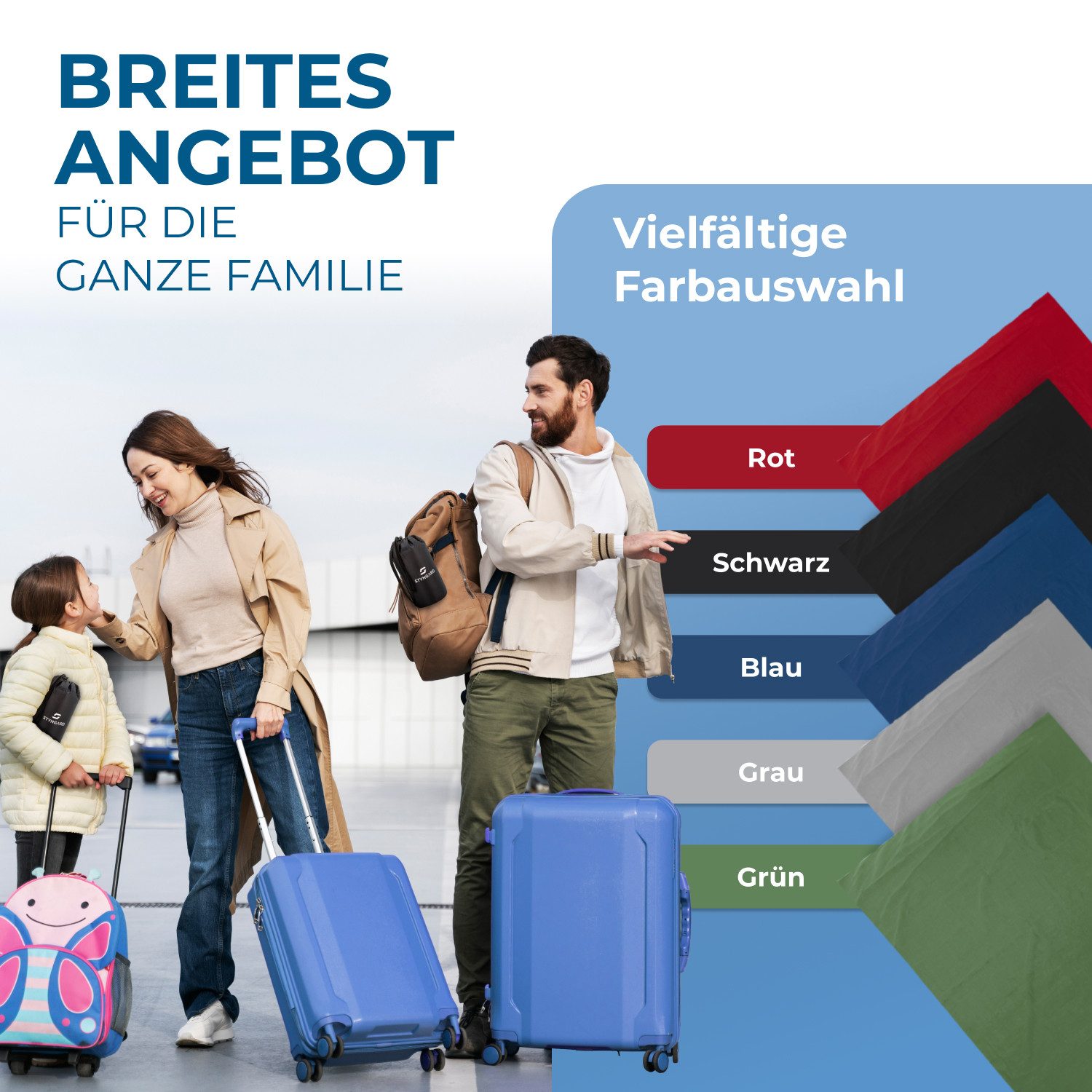 Outdoordecke Ultraleichte Reisedecke kleines Packmaß aus 100% Baumwolle [200 g], Styngard, - Campingdecke leicht