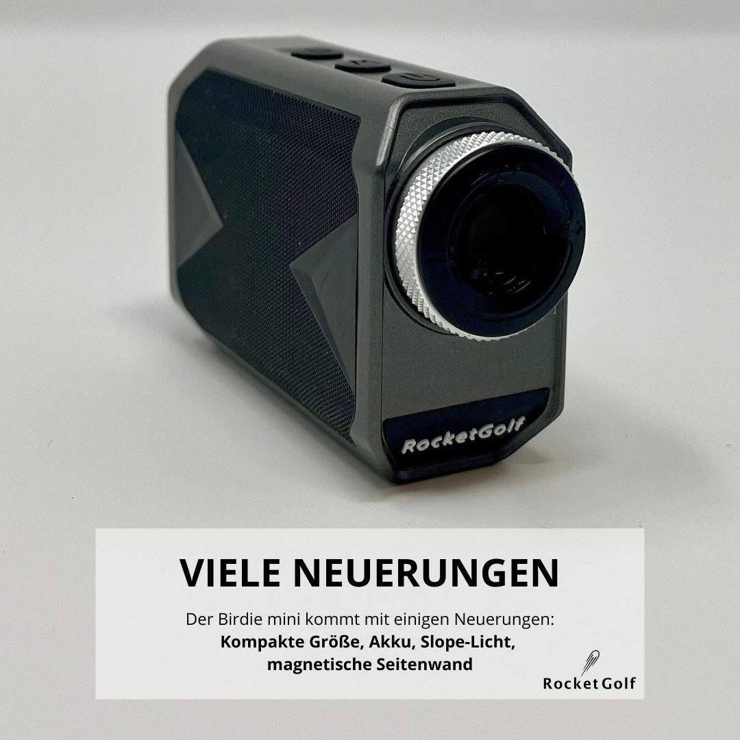 RocketGolf Golflaser Birdie Tour Golf-GPS-Gerät (Golf-Entfernungsmesser, FlagFinder, Premium-Akku, Slope)
