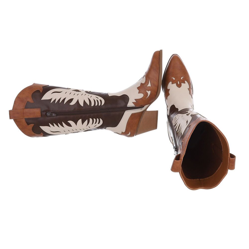 Ital-Design Damen Cowboyboots Western Westernstiefel (87124758) Blockabsatz günstig online kaufen
