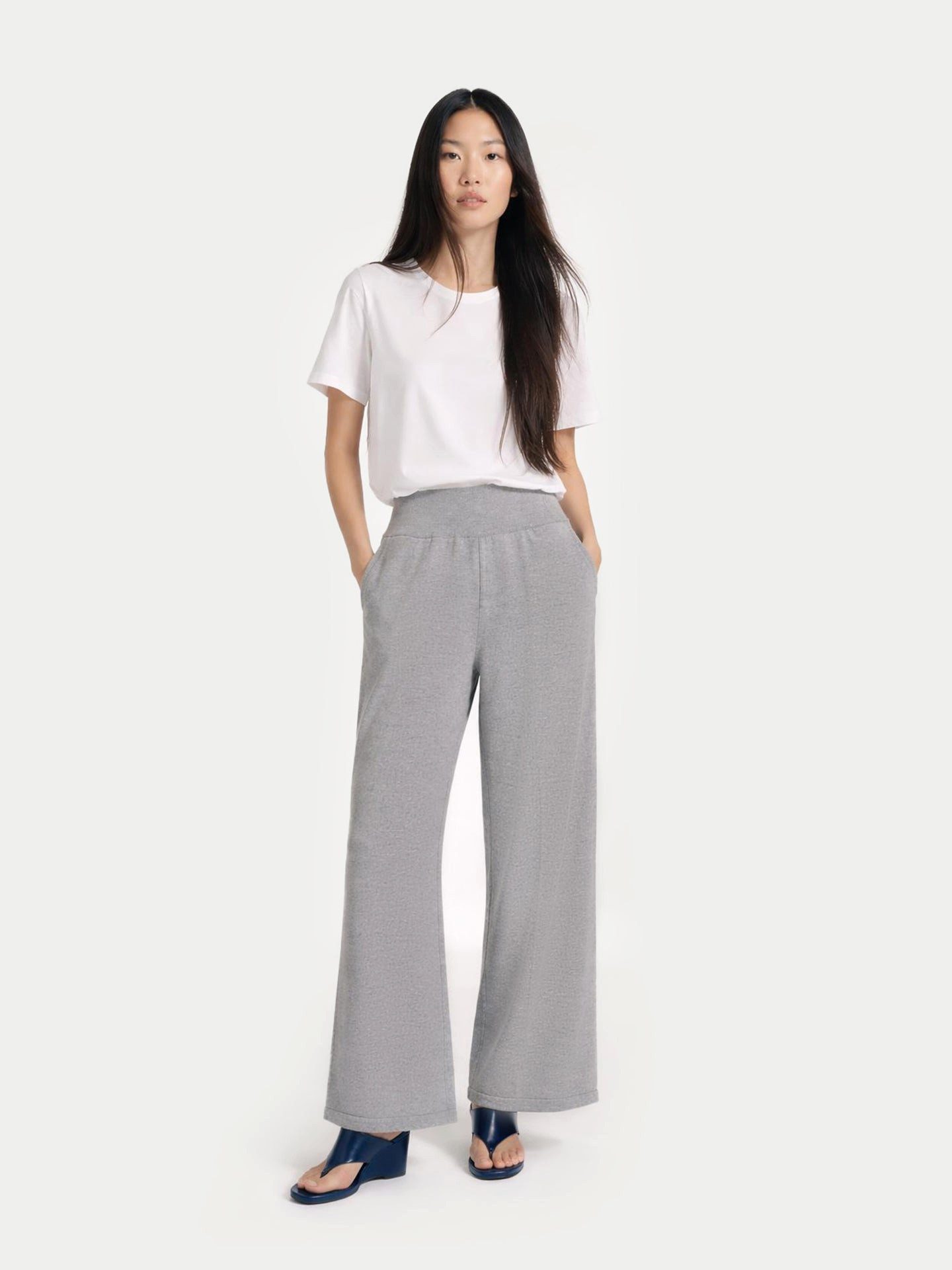 GOBI Cashmere Strickhose Weite Kaschmirhose