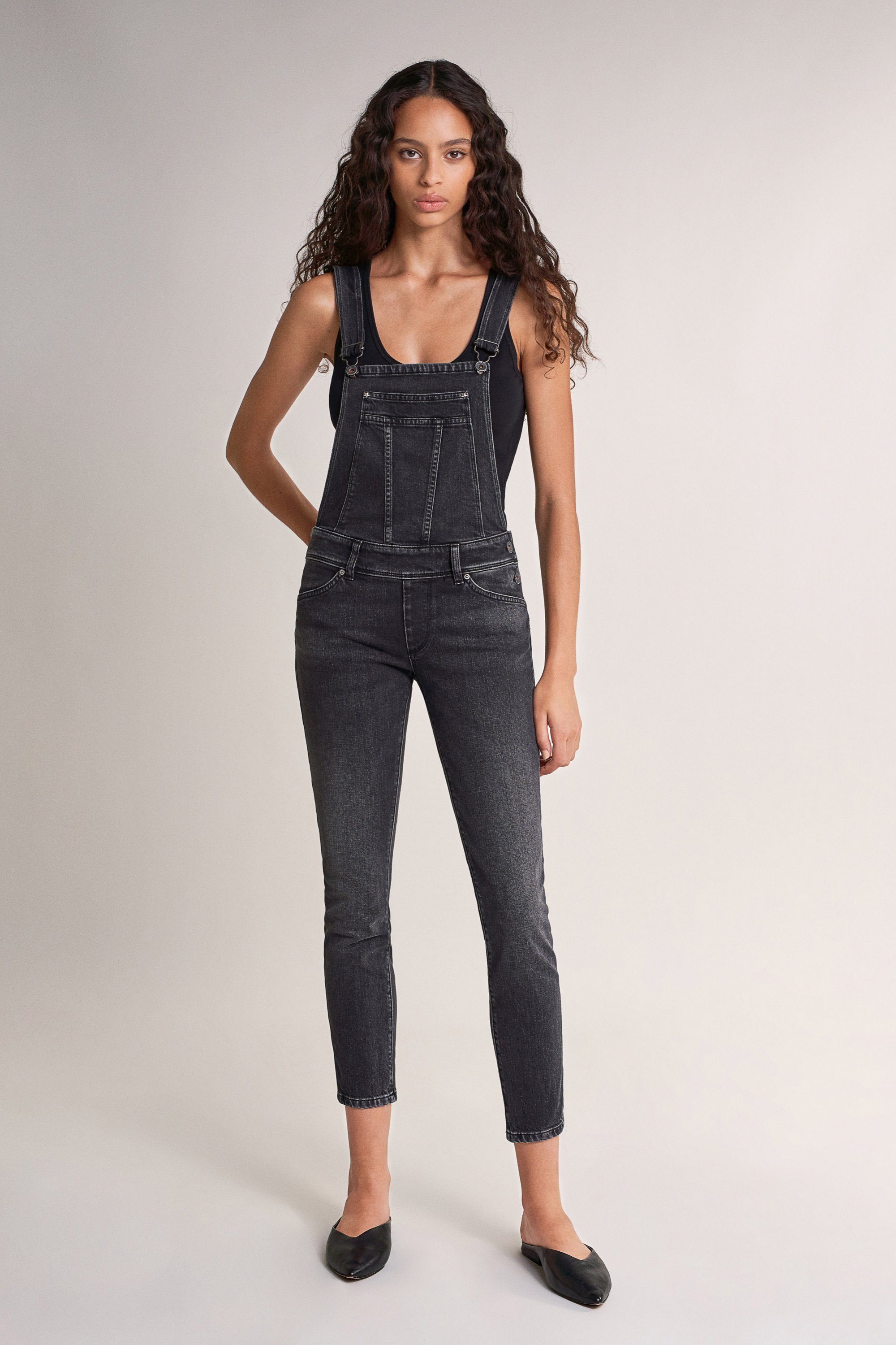 Salsa Stretch-Jeans SALSA JEANS WONDER PUSH UP CAPRI OVERALL washed out grey 123892.0000