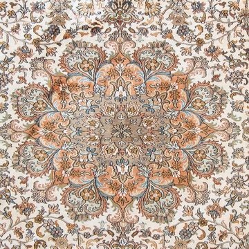 Seidenteppich Seidenteppich - Kaschmir Seide - 304 x 241 cm - beige, morgenland, rechteckig, Höhe: 4 mm, Wohnzimmer, Handgeknüpft, Einzelstück mit Zertifikat