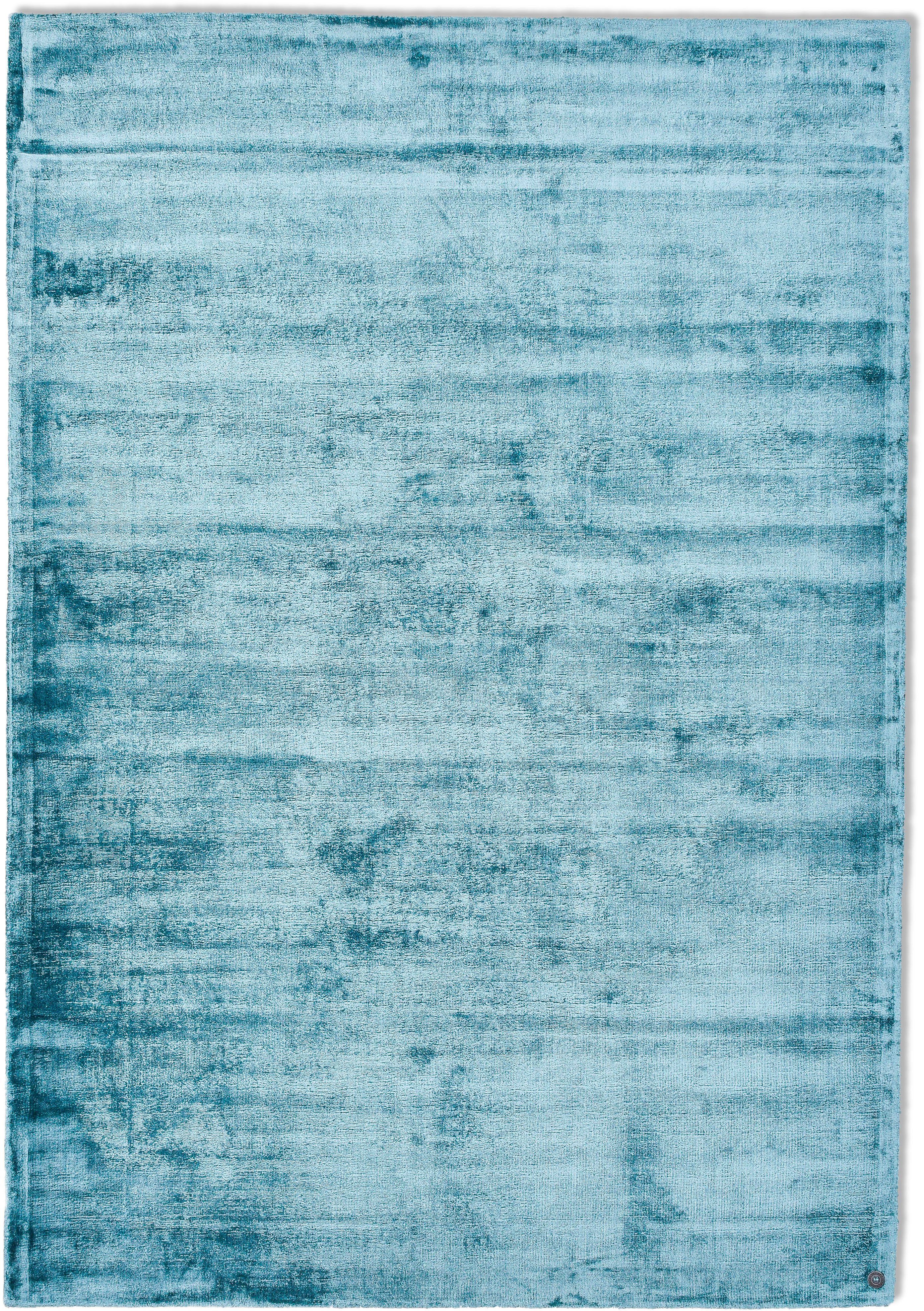 TOM TAILOR HOME Teppich Shine uni, rechteckig, Höhe: 8 mm, Handweb Teppich, 100% Viskose, handgewebt, mit elegantem Schimmer