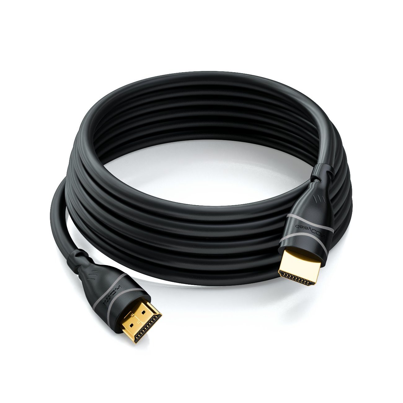 deleyCON deleyCON 5m HDMI Kabel HDMI 2.0 kompatibel 4K UHD 2160p FULL HD 1080p HDMI-Kabel – Bild 3 von 5