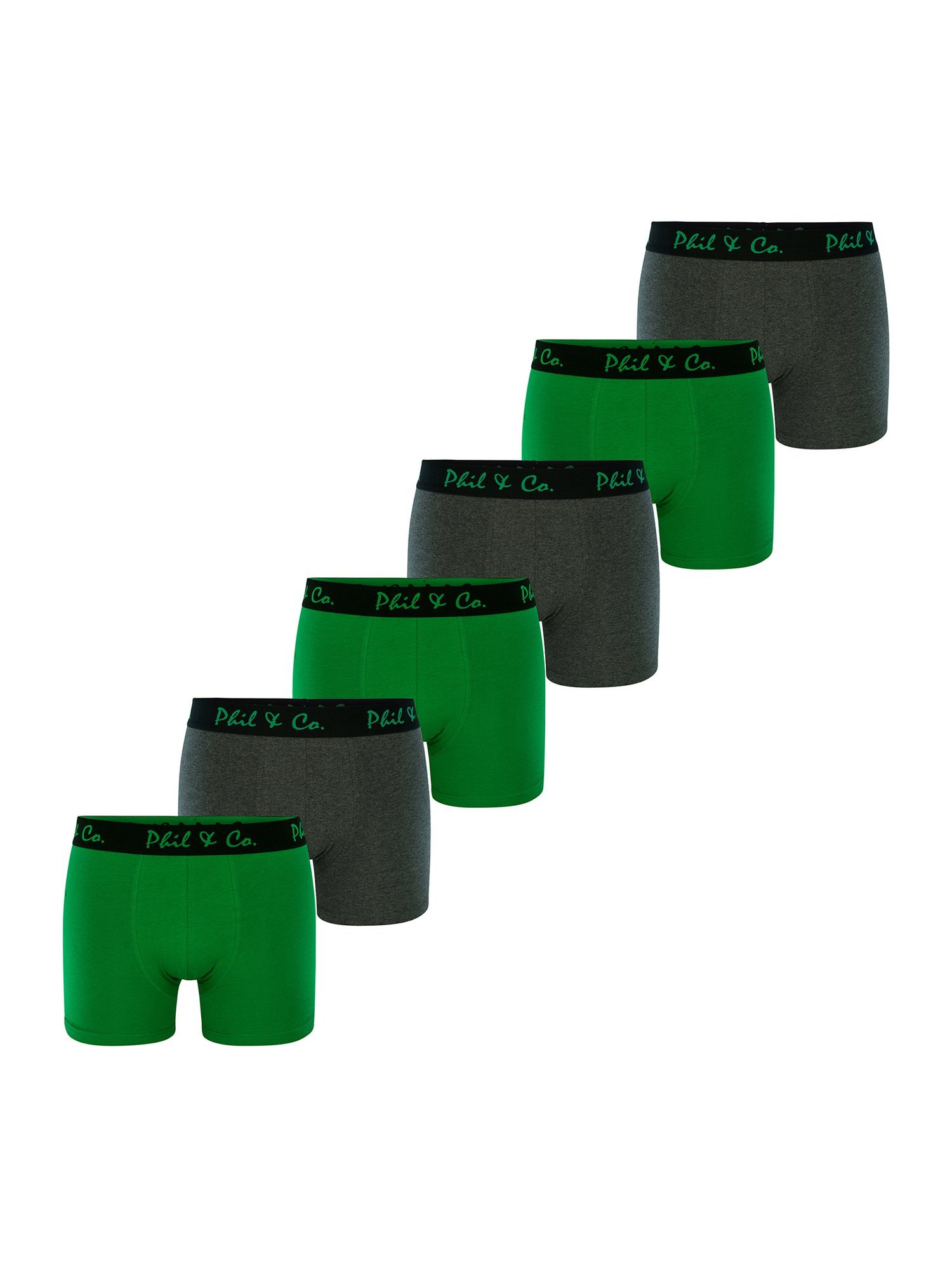 Phil & Co. Retro Pants Jersey (6-St) grün-anthrazit
