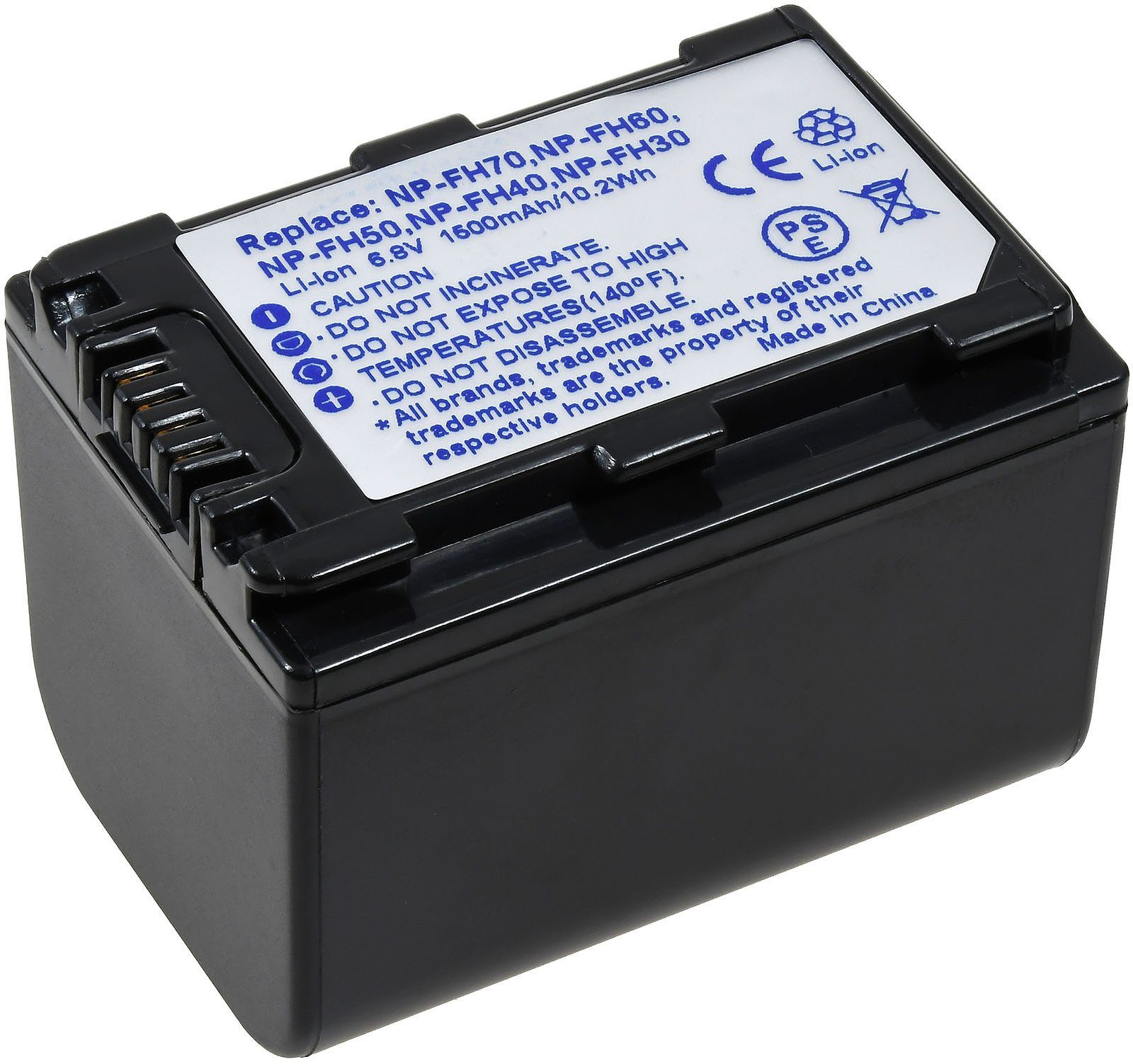 Powery Akku für Sony Typ NP-FH70 Kamera-Akku 1300 mAh (6.8 V)