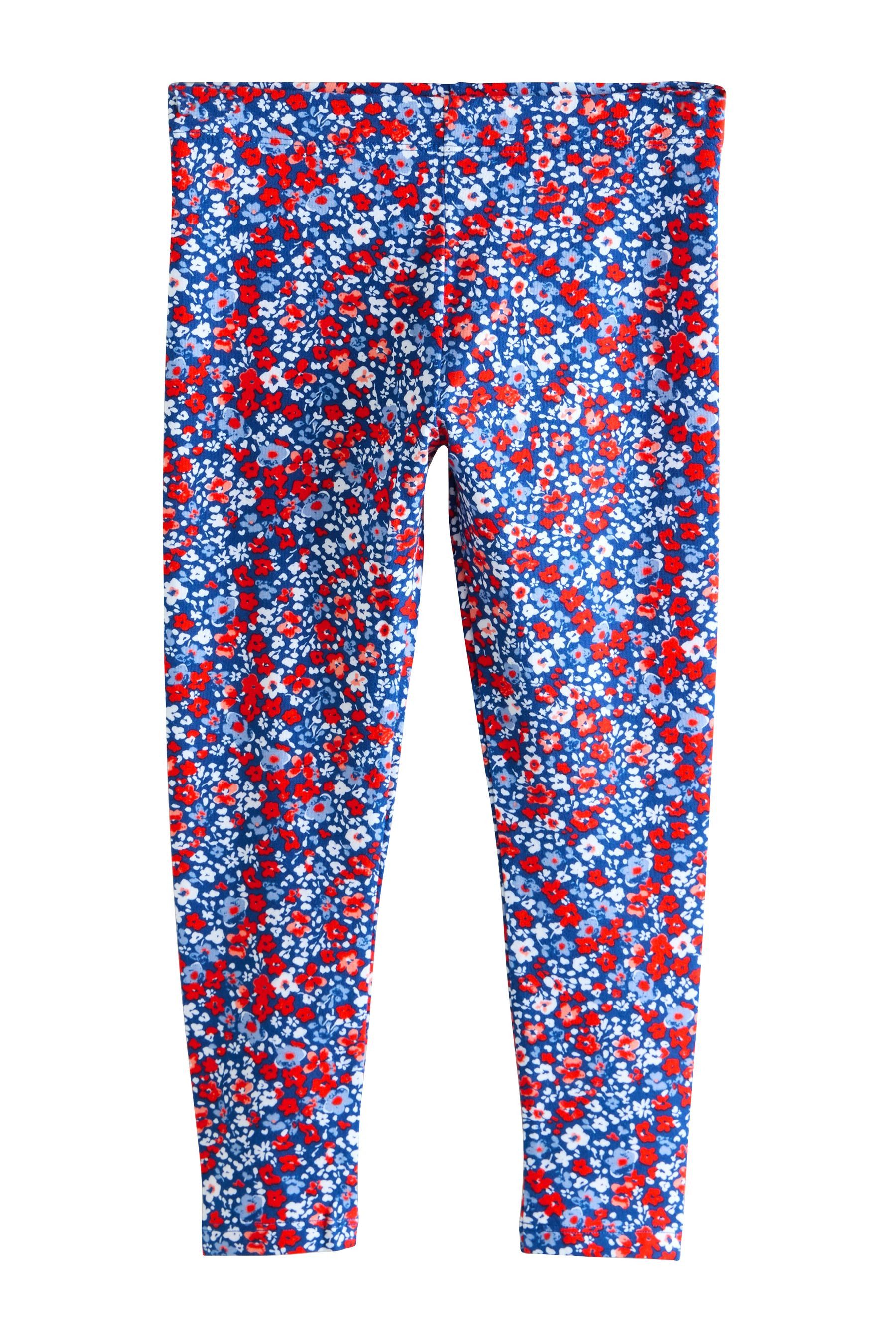 Blue/Red Floral