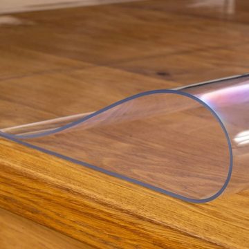 laro Tischdecke Wachstuch-Tischdecken durchsichtig transparent 2mm rechteckig