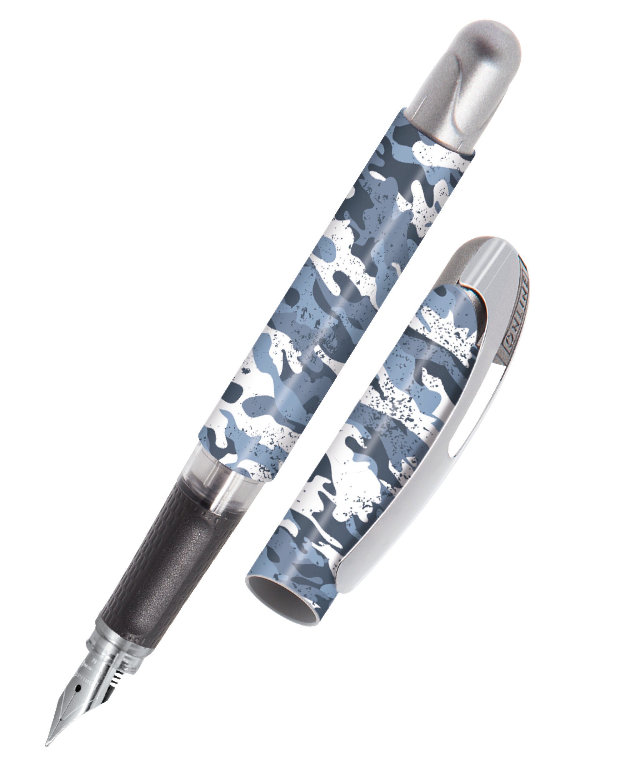 Online Pen Füller College Füllhalter, ergonomisch, ideal für die Schule, hergestellt in Deutschland Camouflage