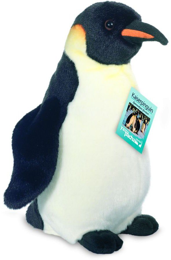 Teddy Hermann® Kuscheltier yaqu pacha, Pinguin, 30 cm, zum Teil aus recyceltem Material