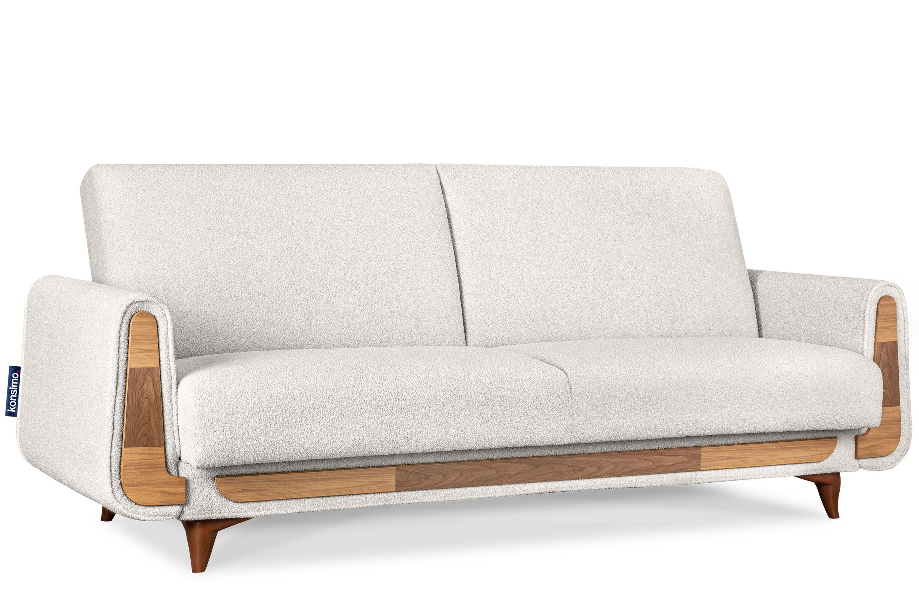 KONSIMO® 3-Sitzer GUSTAVO Sofa 3-Personen, Modern, mit Schlaffunktion, Bettkasten, hergestellt in der EU