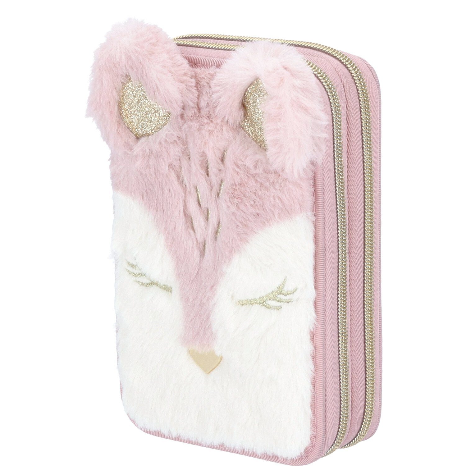 Depesche Federtasche Depesche 2-Fach Federtasche Reh Princess Mimi Wild Forest Rosa