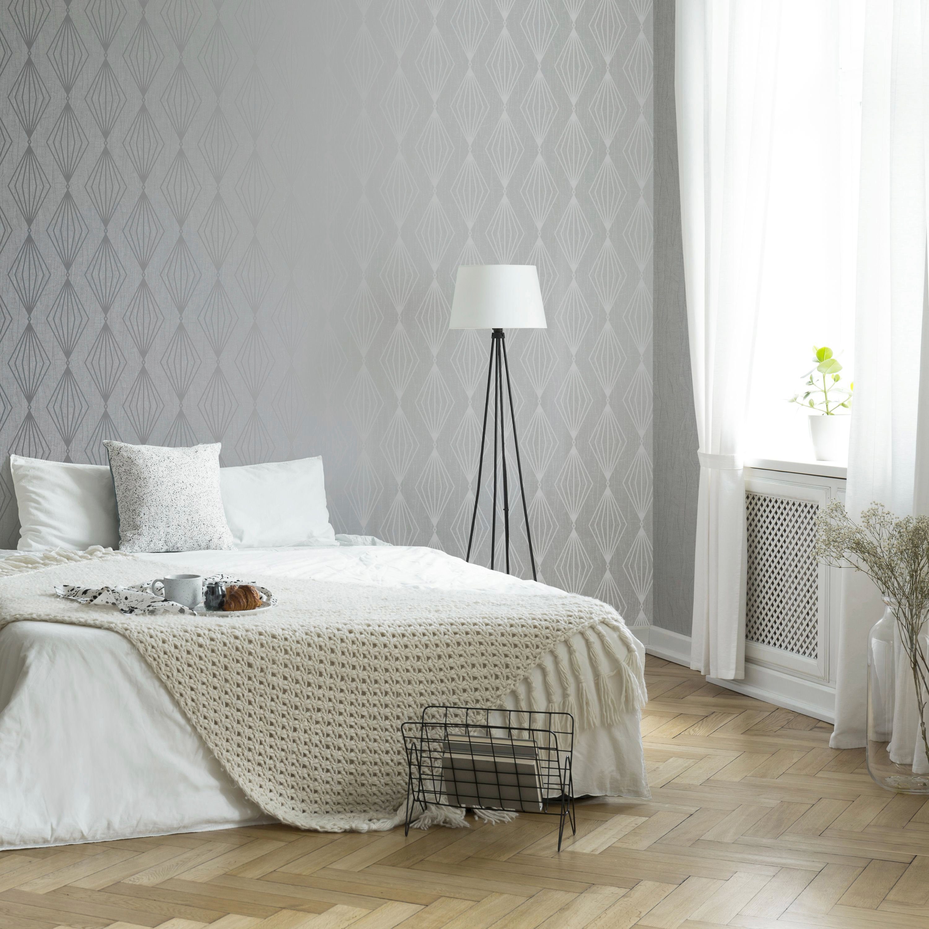 Boutique Vliestapete Marquise Geo, geometrisch, (1 St), Dunkelgrün - 10mx52cm