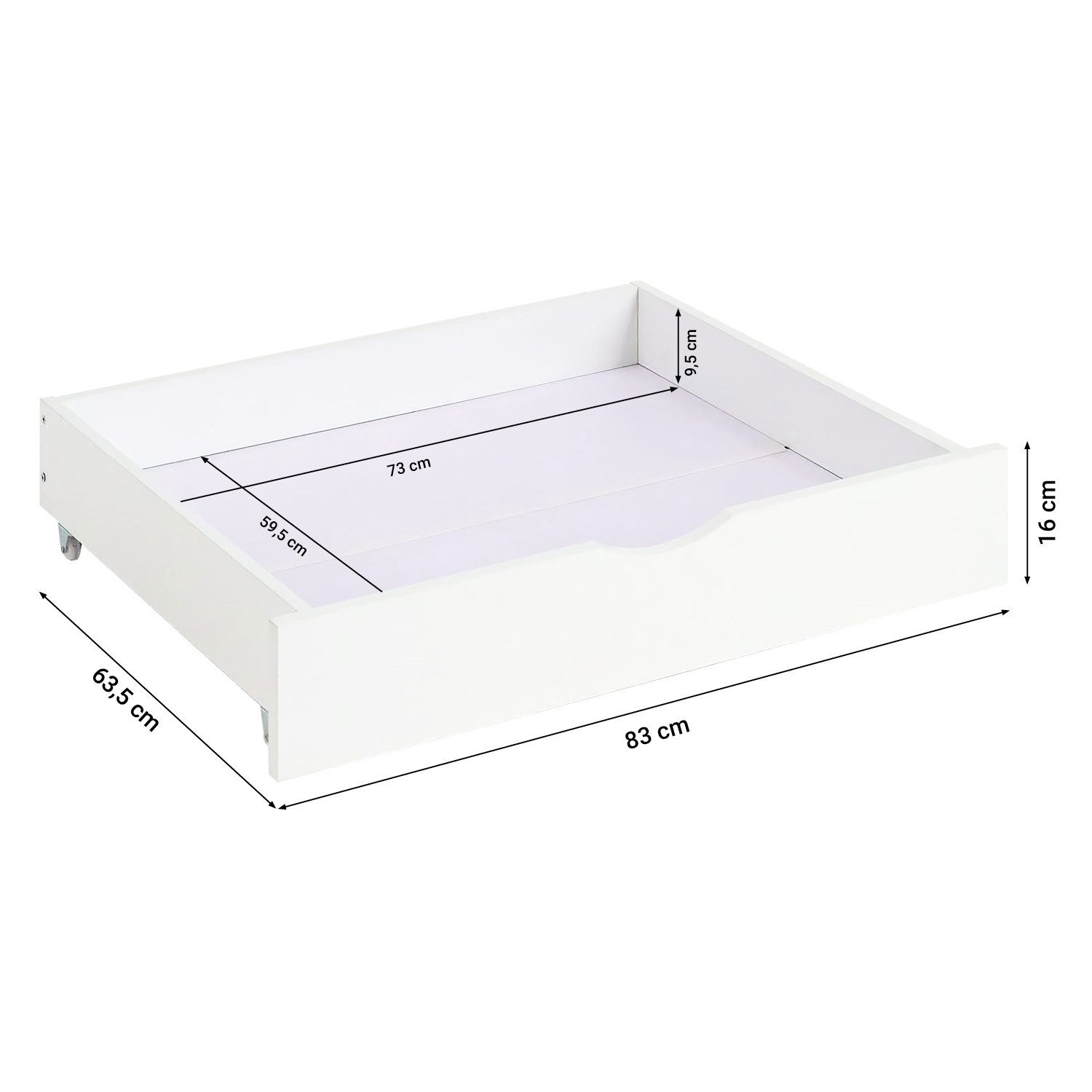 Homestyle4u Holzbett 90x200 140x200 160x200 180x200 Bettkasten Lattenrost Natur Weiß Grau (Set, Schublade), 140x200, Kiefer, mit Stauraum, Weiß, schlicht