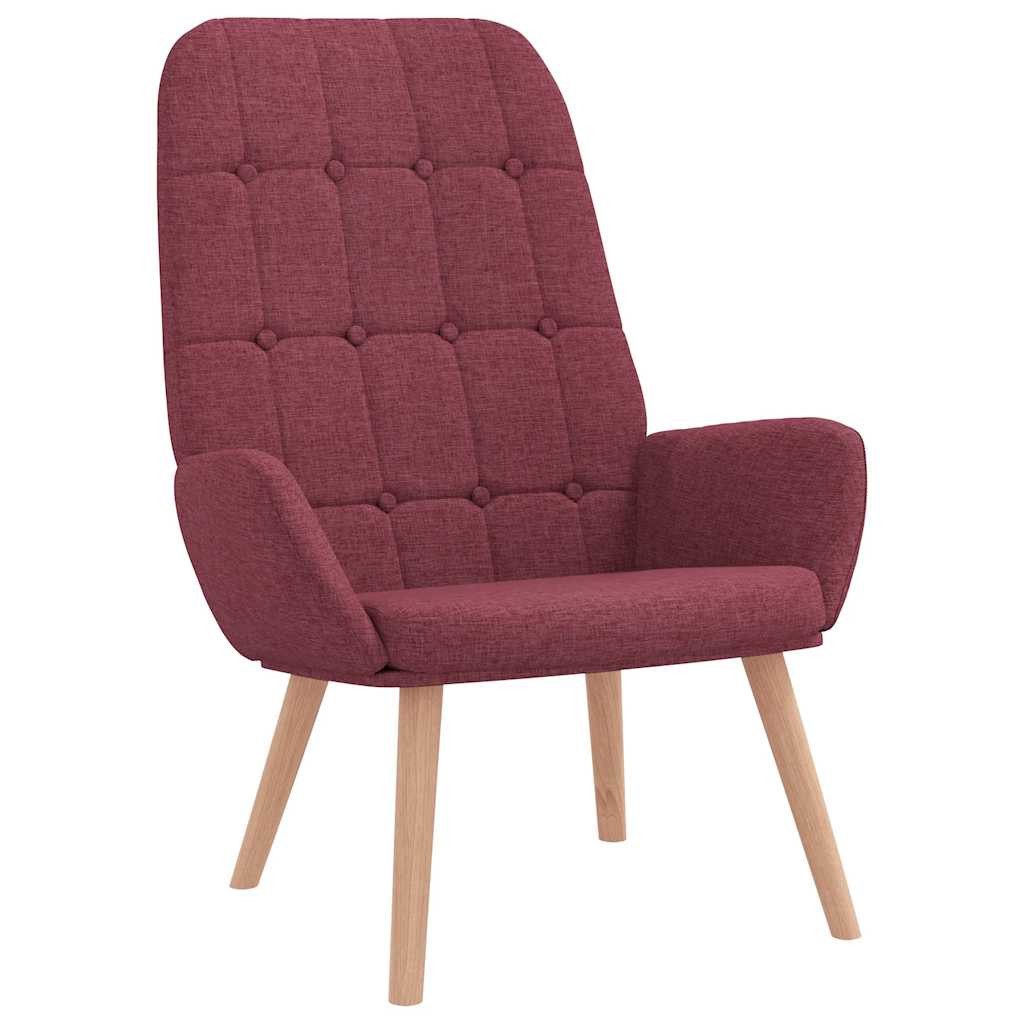 vidaXL Sessel Relaxsessel mit Hocker Weinrot günstig online kaufen