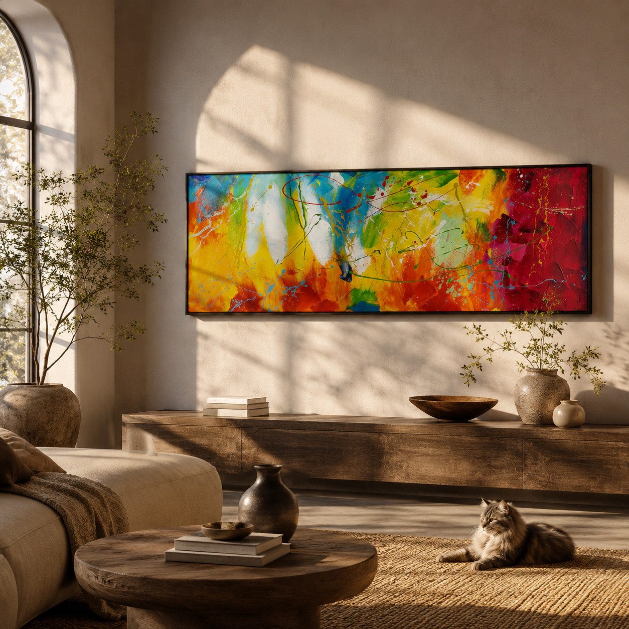KUNSTLOFT Gemälde Bright Future, Leinwandbild 100% HANDGEMALT Wandbild Wohnzimmer