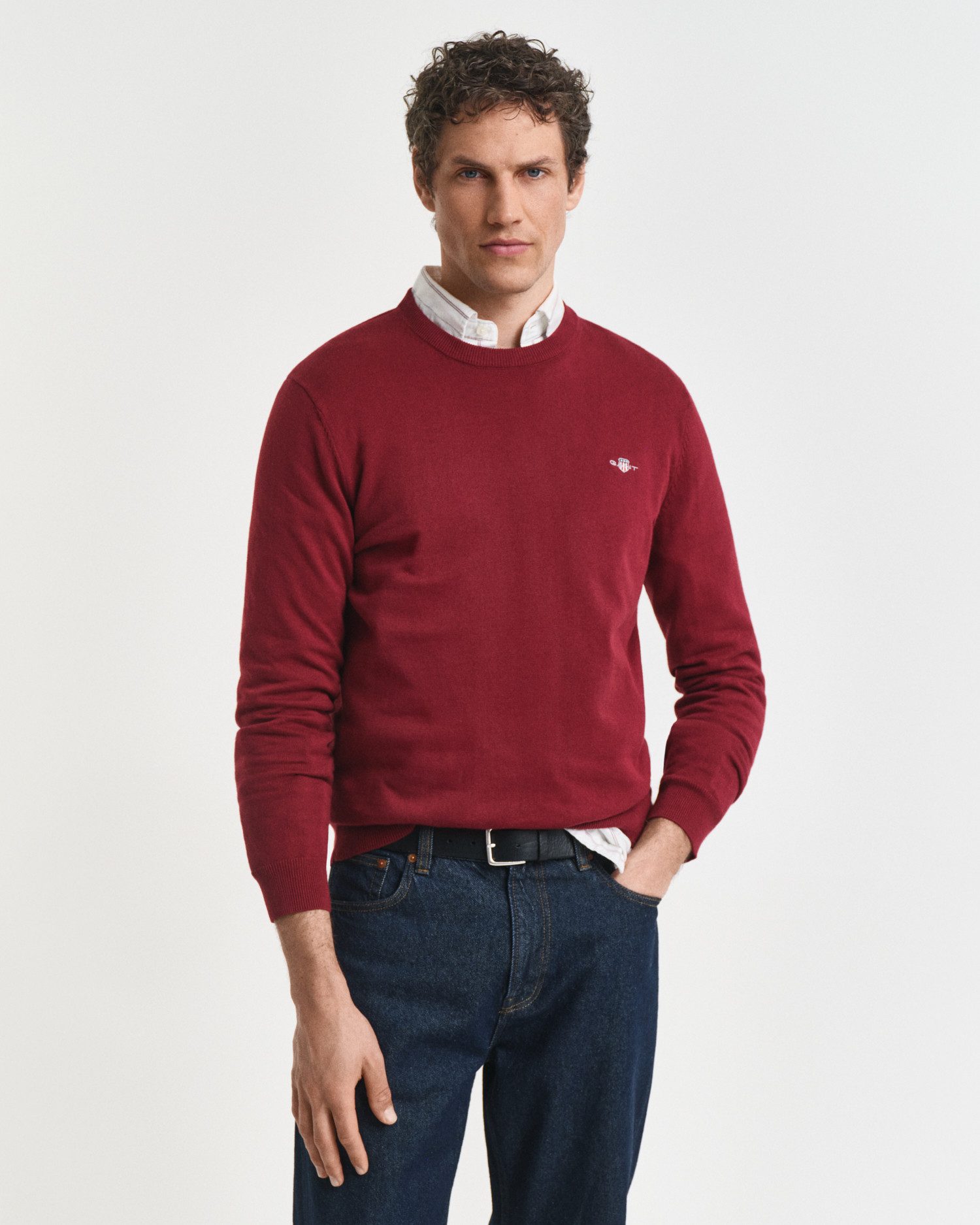 Gant Rundhalspullover CLASSIC COTTON C-NECK Premium günstig online kaufen