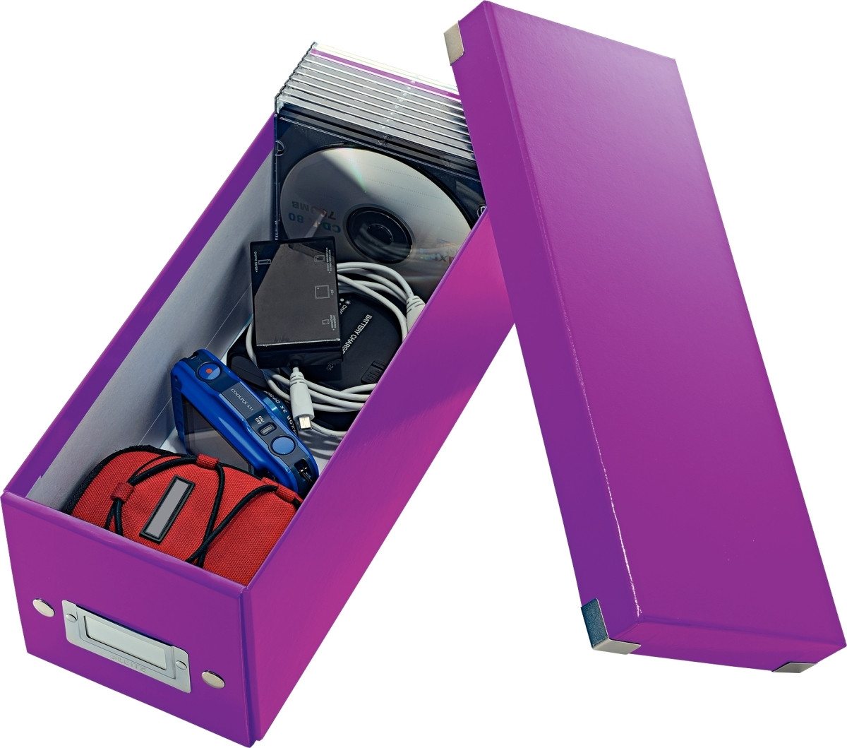 Thumbnail - LEITZ Aufbewahrungsbox Ablagebox Click & Store CD violett