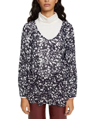Esprit Collection Langarmbluse Leichte Bluse mit Blumenprint