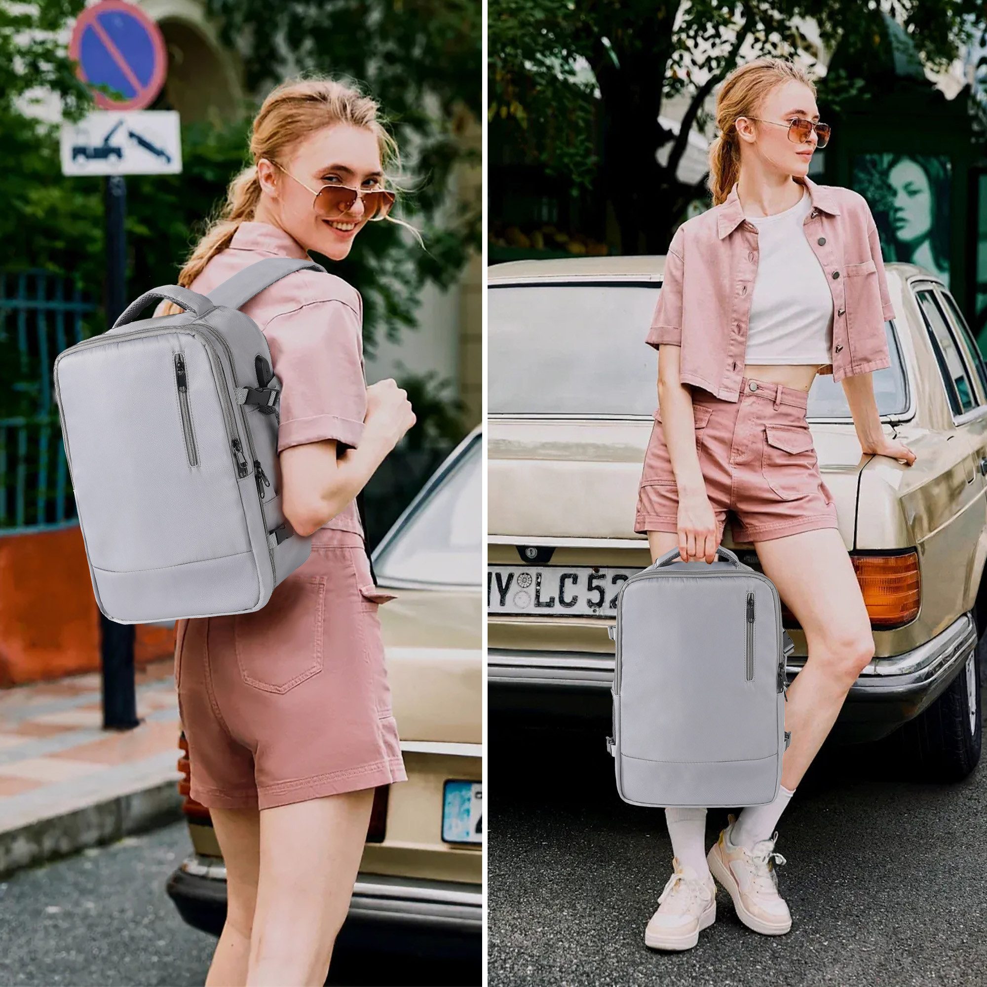 TAN.TOMI Cityrucksack Rucksack Wasserdichter Backpack Schultasche mit Lapto günstig online kaufen