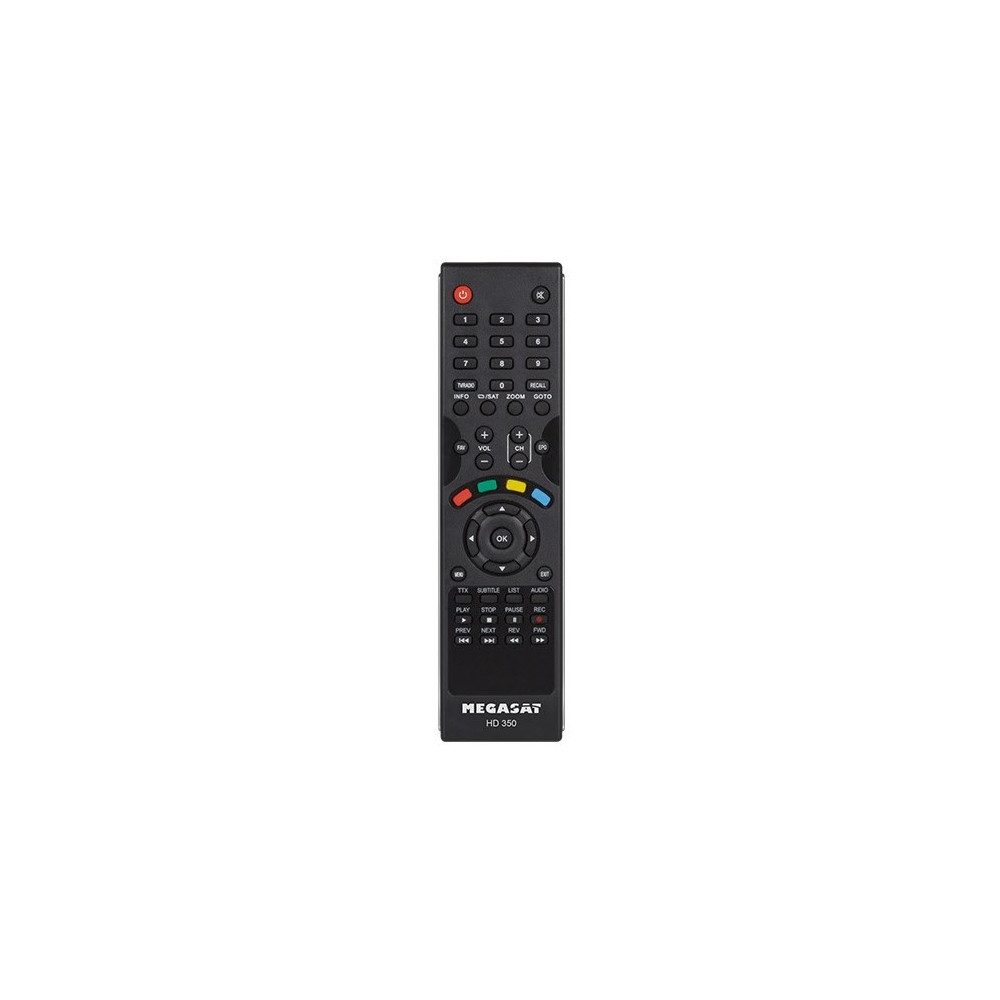Megasat Megasat HD 350 HDTV Sat-Receiver schwarz - Sat-Receiver SAT-Receiver (DVB-S Sat-Receiver, USB-Anschlüsse für Medienwiedergabe)