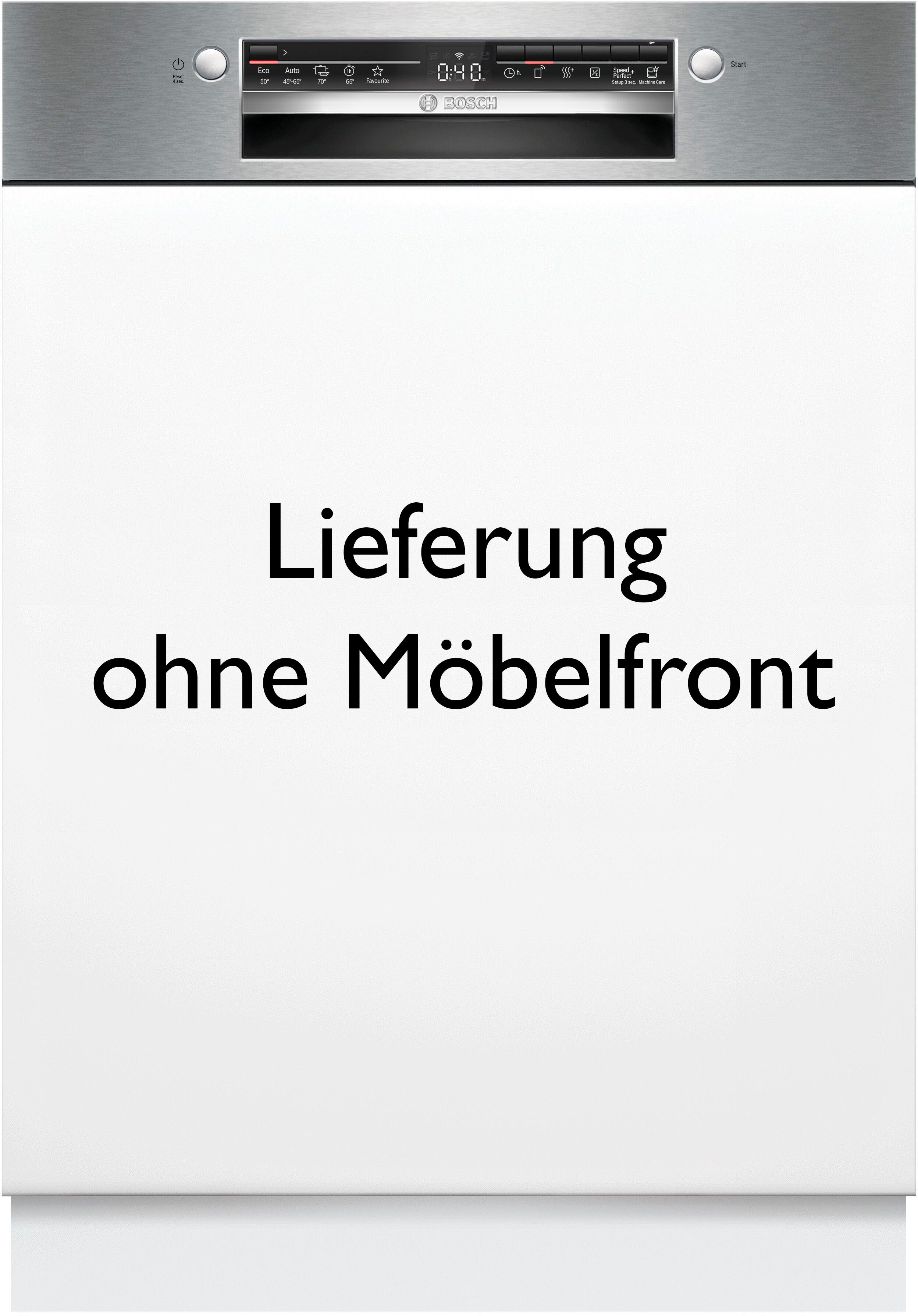 BOSCH teilintegrierbarer Geschirrspüler Serie 2 SMI2HVS02E, 14 Maßgedecke, Flexibilität dank VarioSchublade & höhenverstellbarer Oberkorb