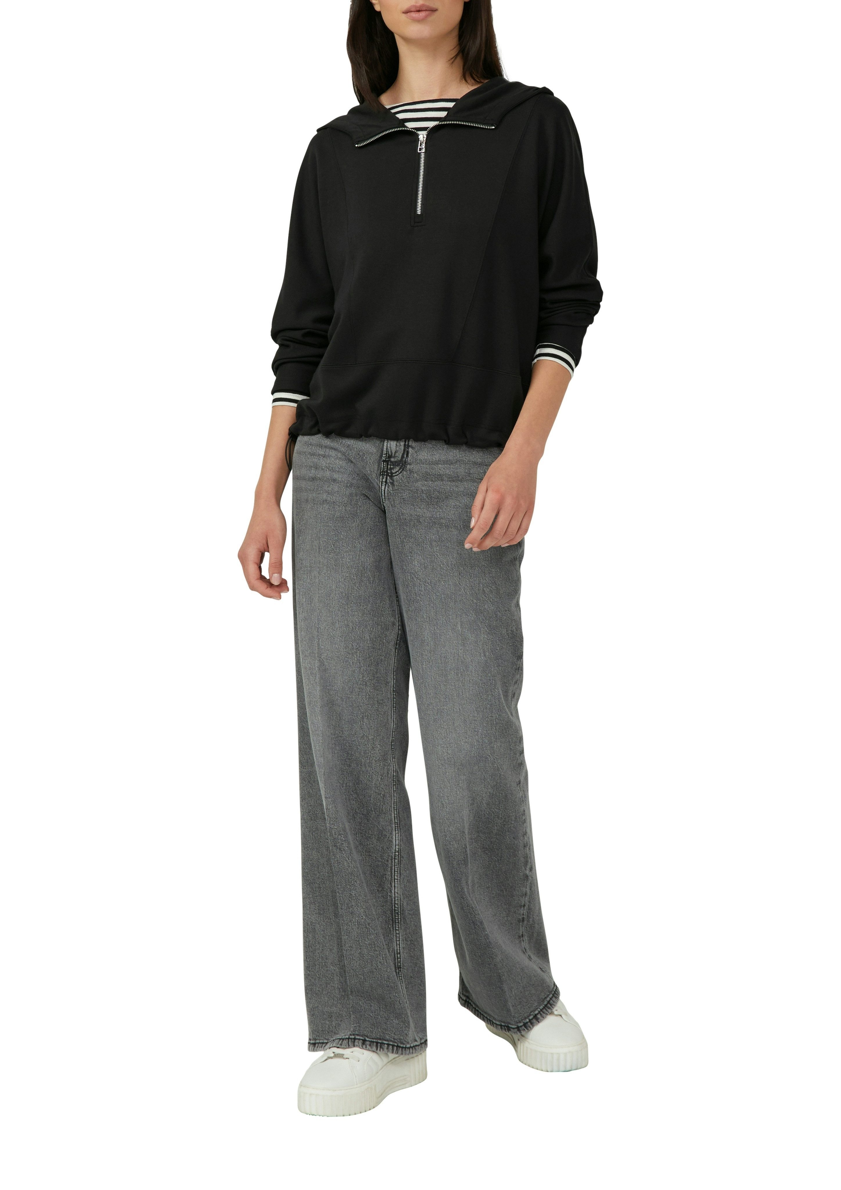 s.Oliver Sweatshirt mit Fledermausärmeln – Bild 3 von 4
