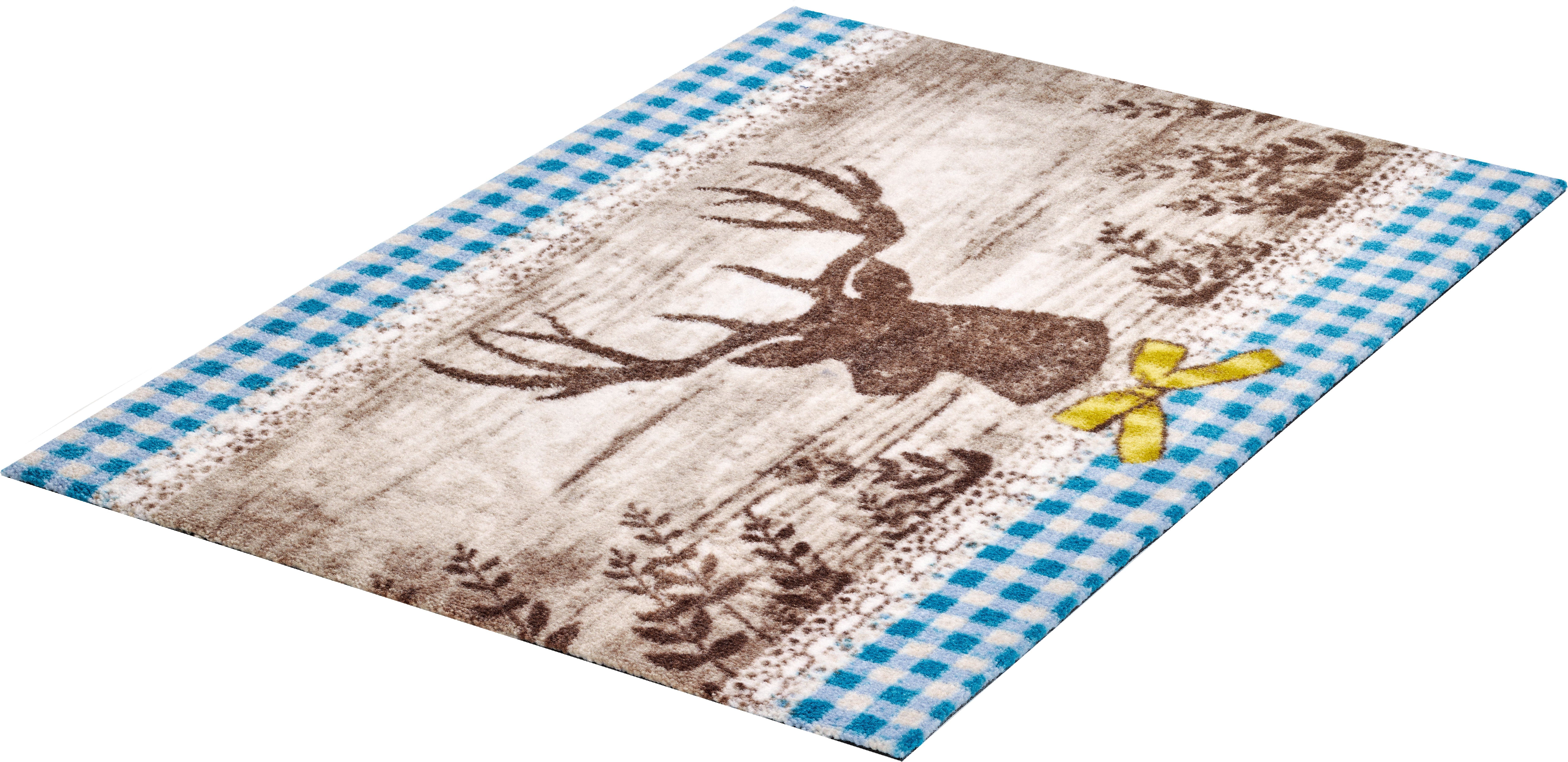 Grund Fußmatte Hubertus, rechteckig, Höhe: 8 mm, Schmutzfangmatte, In- und Outdoor geeignet, waschbar