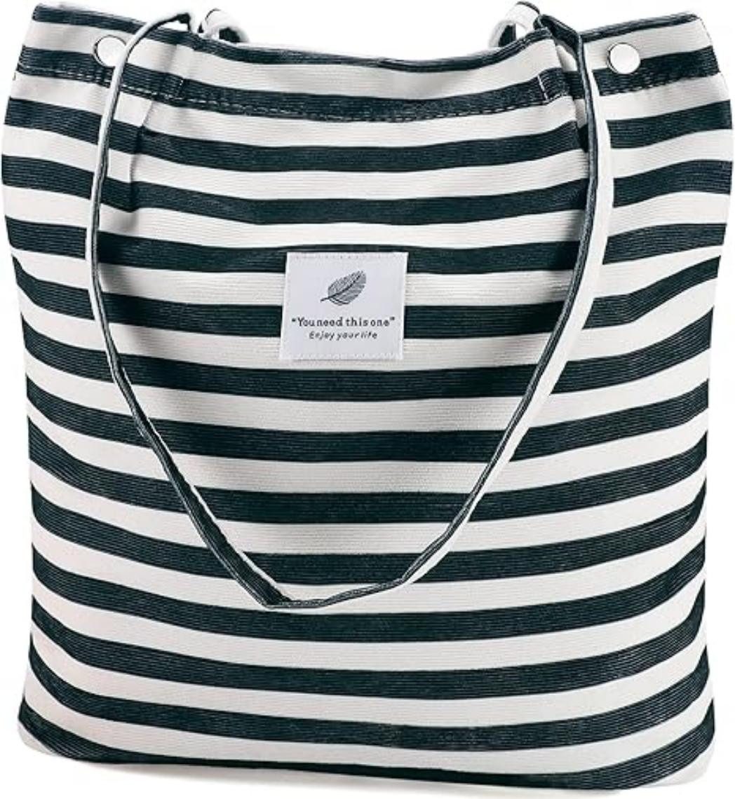 Coonoor Schultertasche Damen Grosse Kapazität Canvas Tasche Tote Handtasche