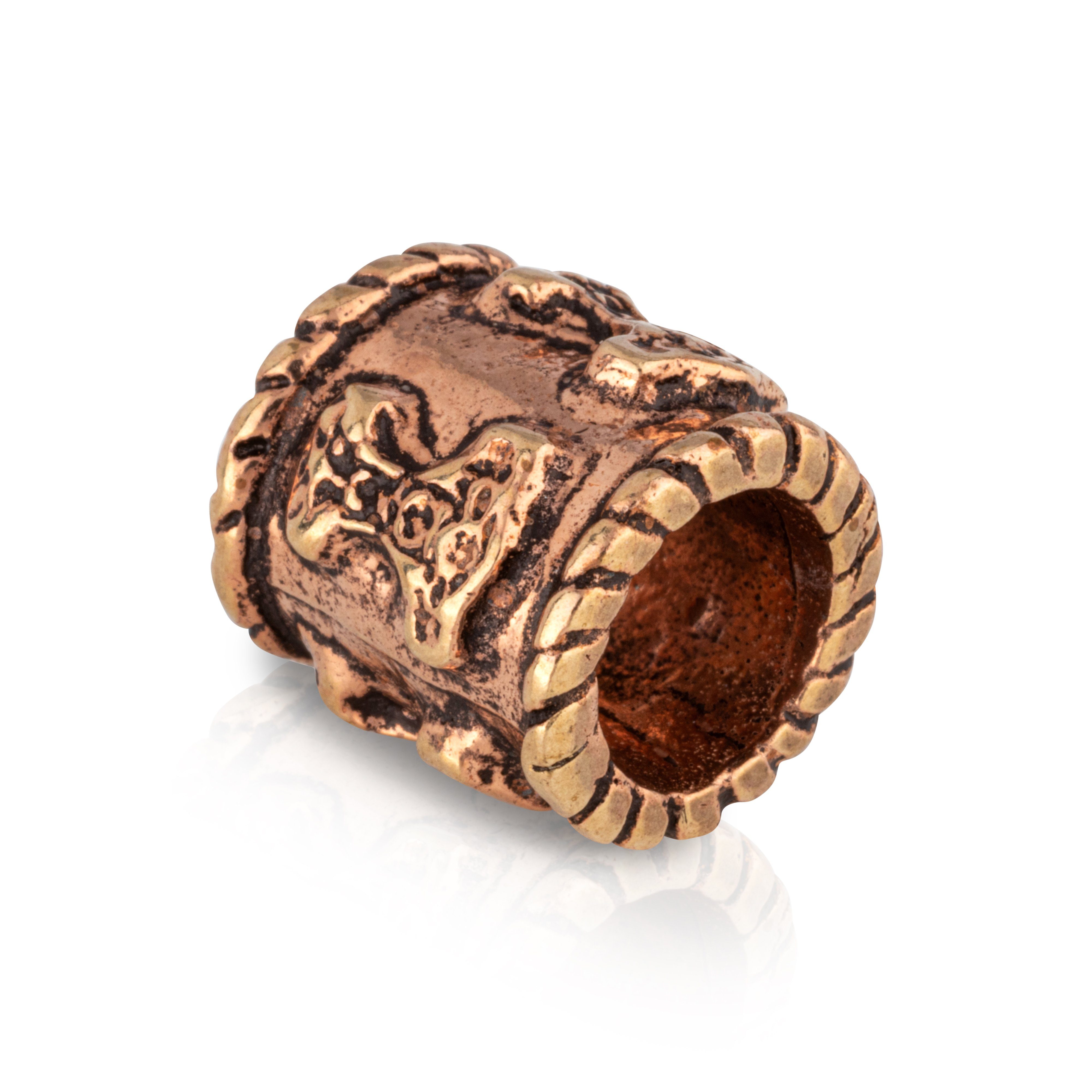 Diadem Bronze Haar Bartperle Thors Wikinger Keltisch 3167