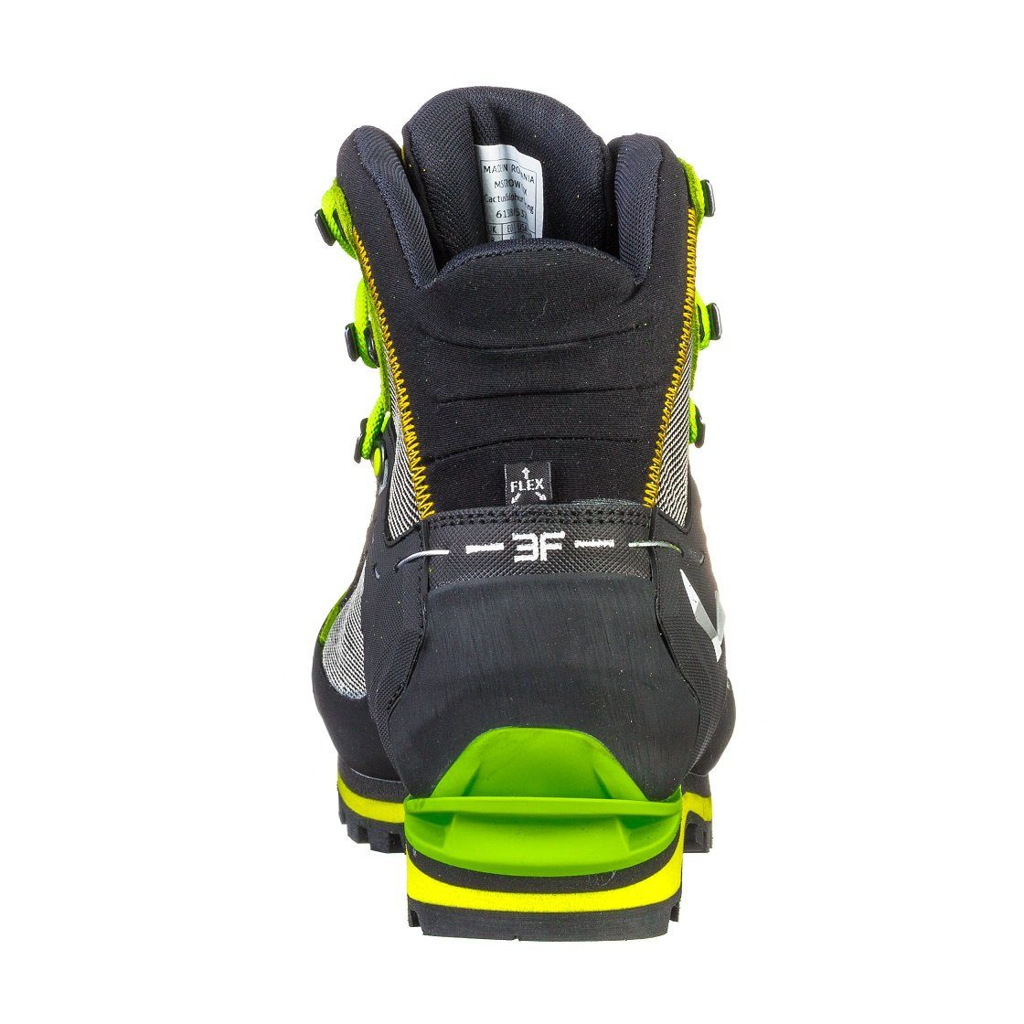 Salewa Crow GTX (Berg-Trekking, Veloursleder, wasserdicht) schwarz/lime Wanderschuh