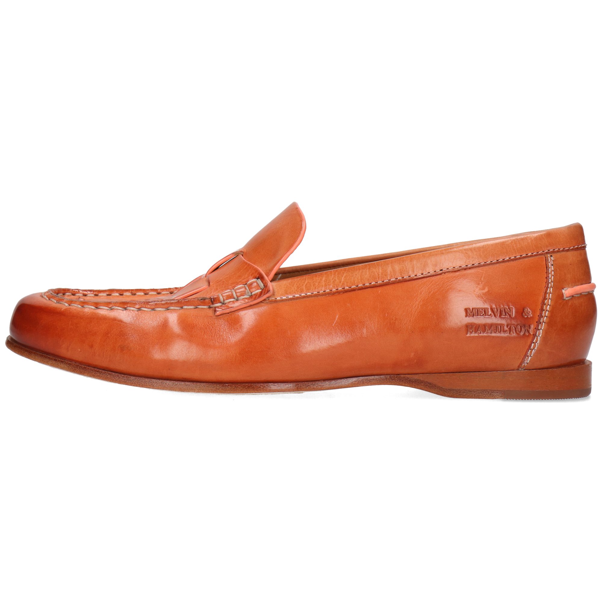 Melvin & Hamilton Julietta 4 Leder-Geflochtene Schuhe für Damen Loafer Flache Absätze, Echtes Leder, Vegetabile Gerbung