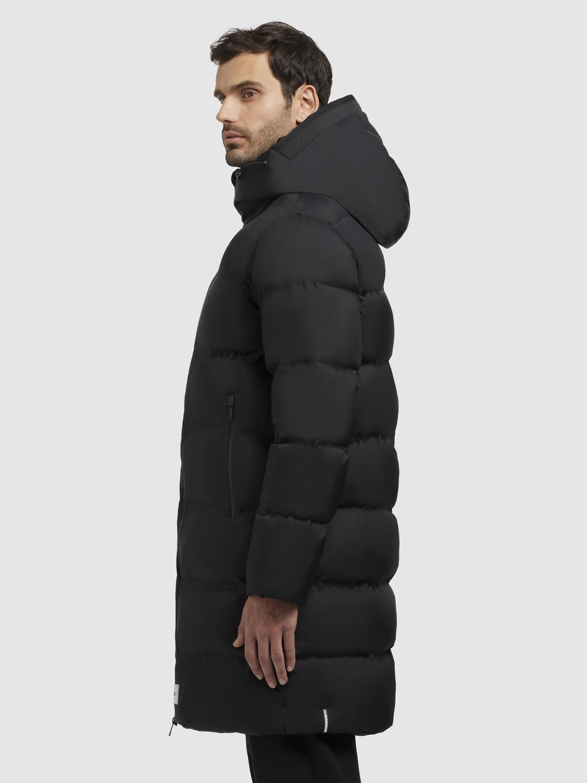 khujo Steppmantel Caius2-YM Stylischer Herren Wintermantel mit Kapuze