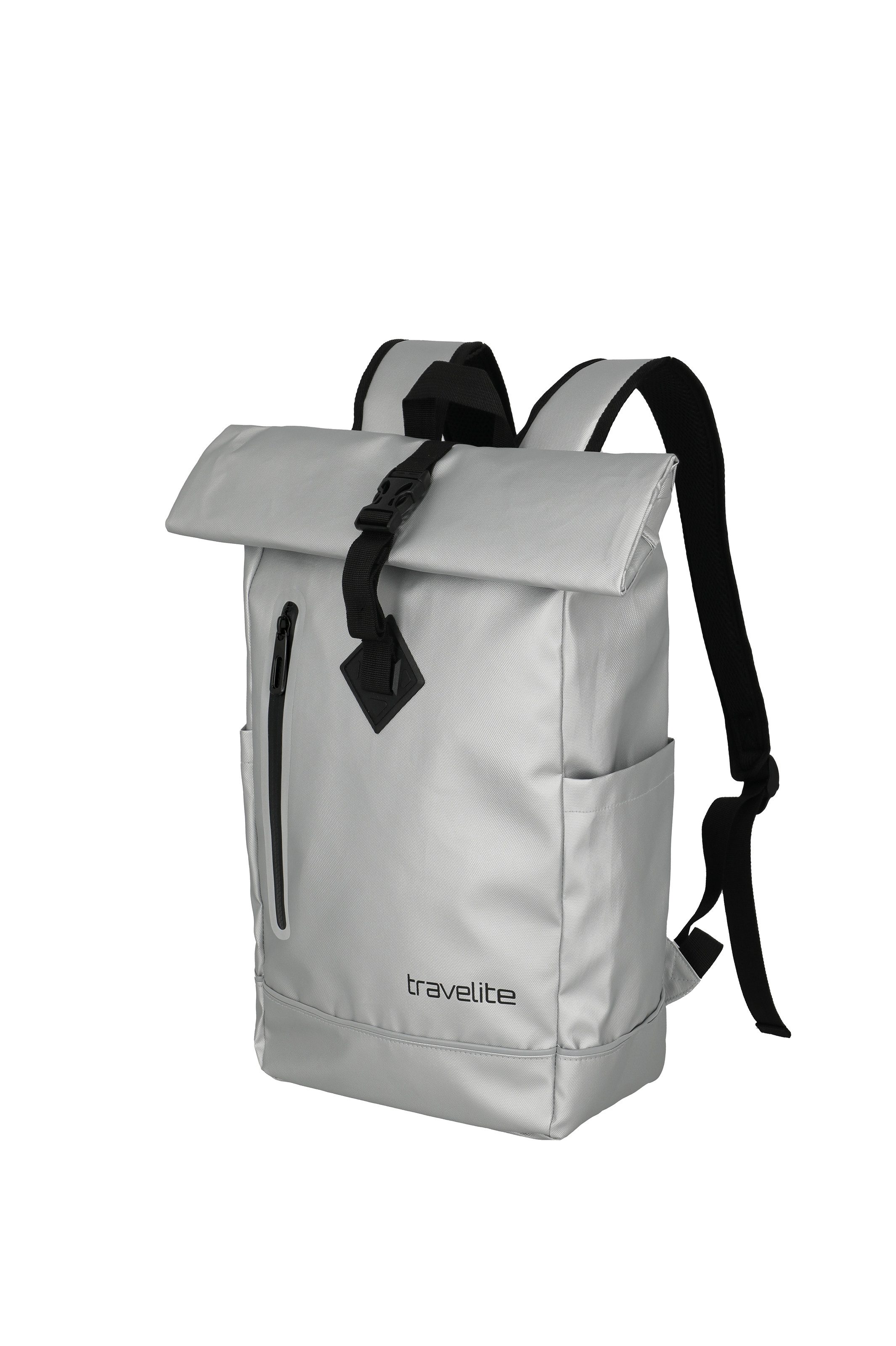 travelite Freizeitrucksack BASICS Roll-Up Rucksack aus Plane, mit variablem Roll-Up-Verschluss