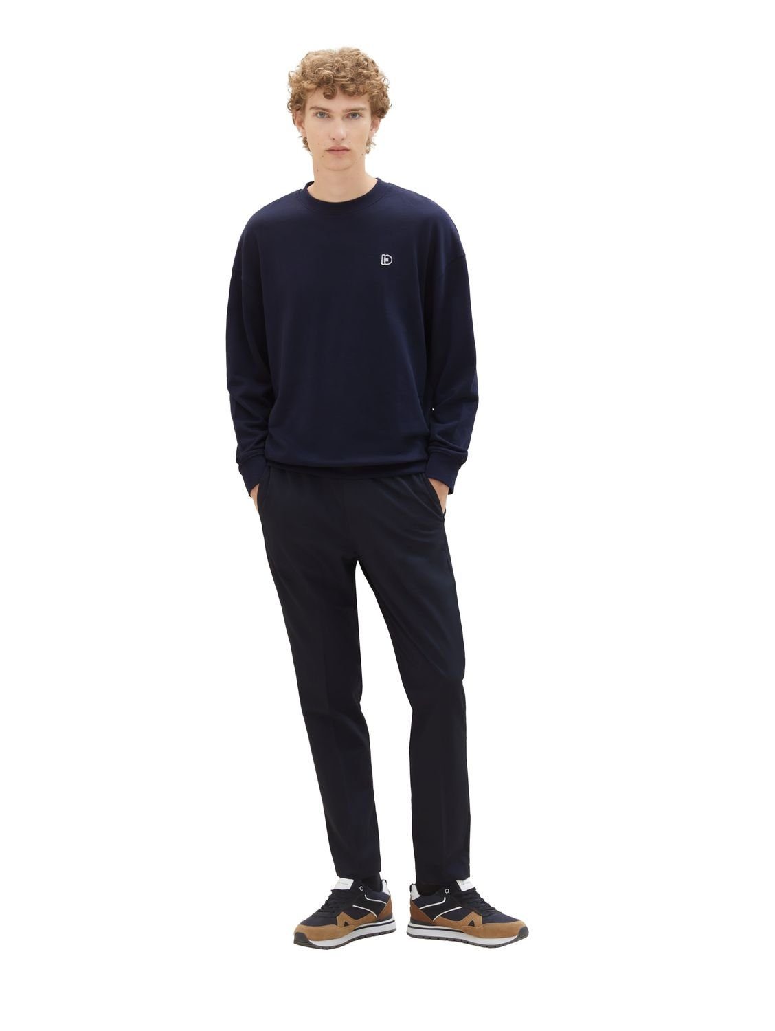 TAPERED RELAXED Captain TOM Chinohose mit Sky Stretch 10668 Denim Blue CHINO TAILOR