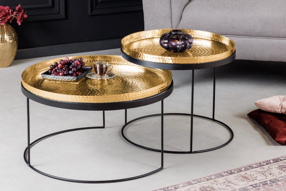 riess-ambiente Couchtisch ELEMENTS Ø60cm gold / günstig online kaufen