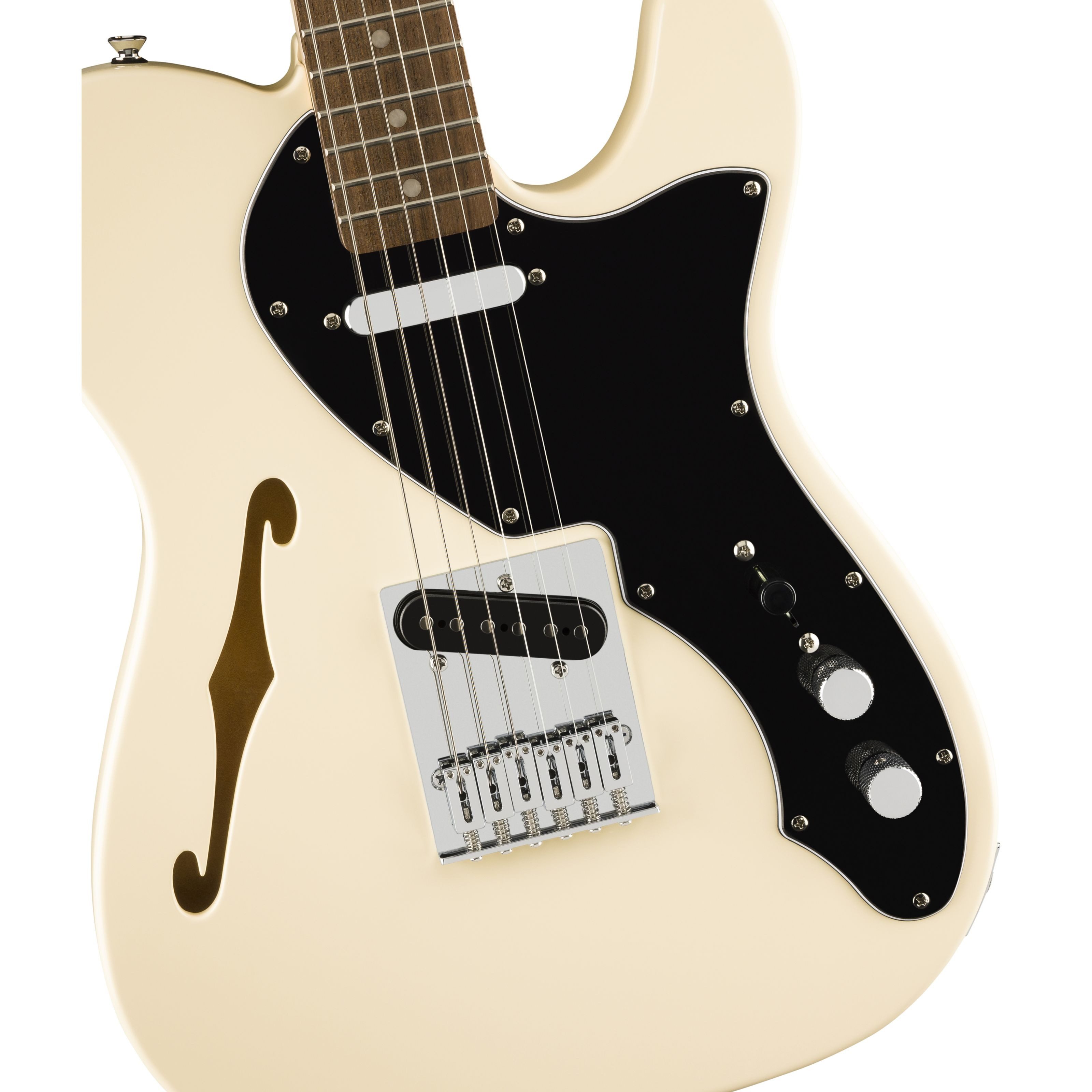 Squier E-Gitarre, E-Gitarren, T-Modelle, Affinity Telecaster Thinline OWT Olympic White - E-Gitarre