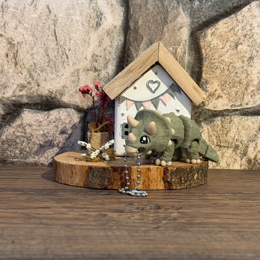 UDINGO Schlüsselanhänger Mini Triceratops