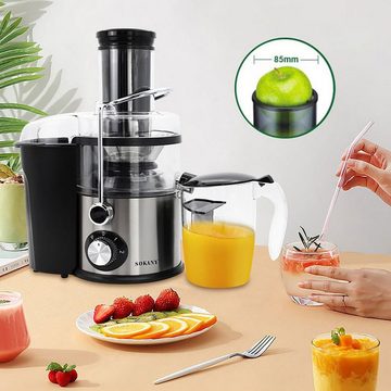 Kpaloft Entsafter 4-in-1, Saftpresse elektrisch, Juicer/Standmixer/Fleischwolf, 800,00 W, Kaffeemühle, Multifunktion, Zwei Geschwindigkeitseinstellungen