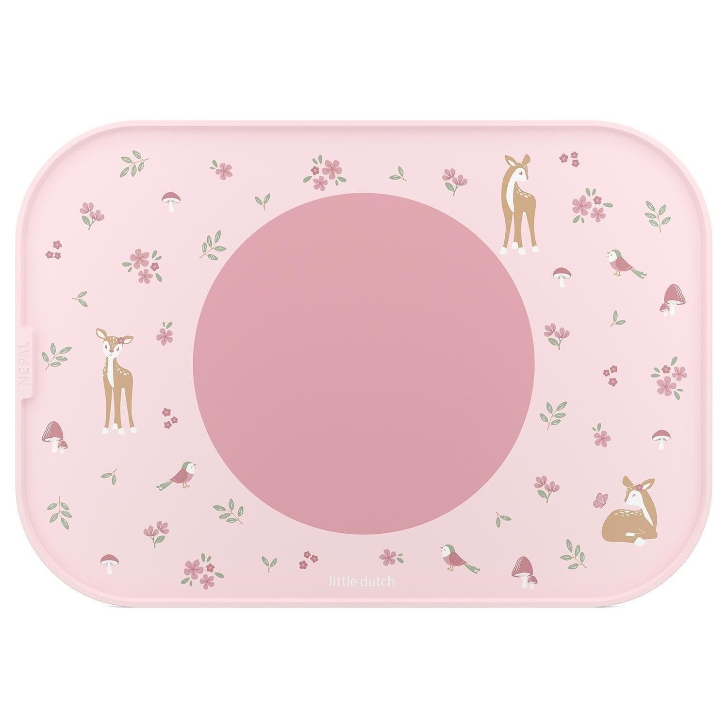 Mepal Platzset Kinder-Tisch-Set MIO, B 40 x T 28 cm, Rosa, (1-St), Polypropylen, Silikon