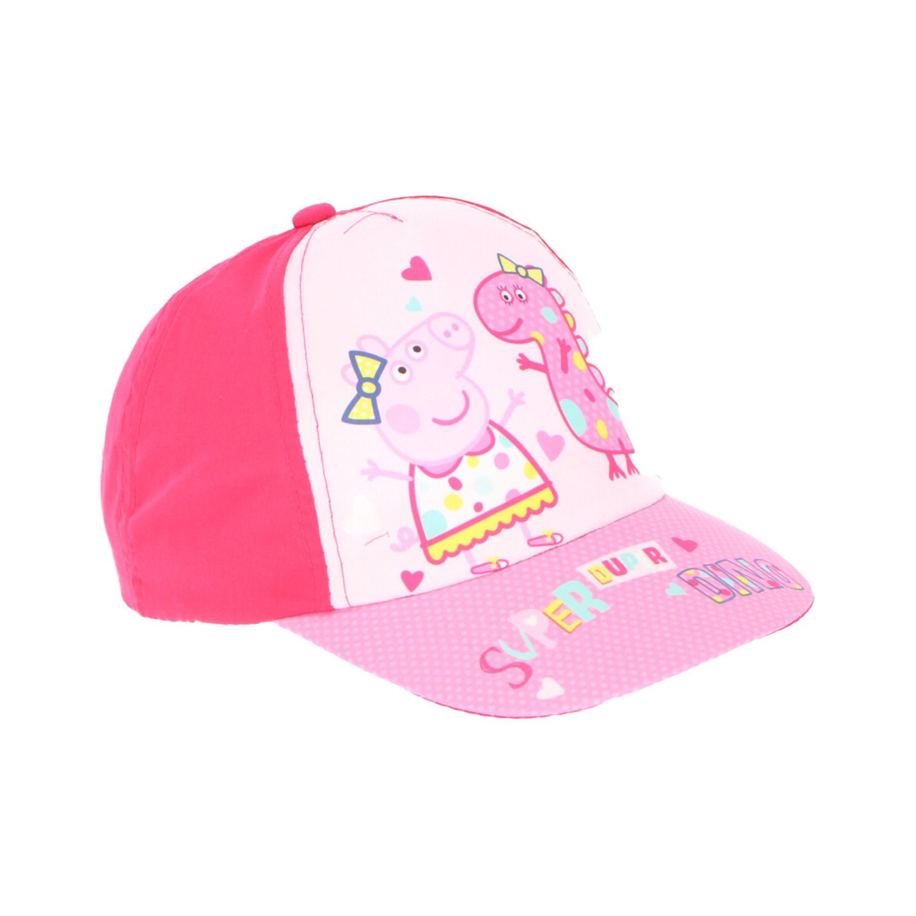 Baseball Cap Bunte Kinder Kappe mit süßem Peppa Wutz Motiv, 100% Baumwolle